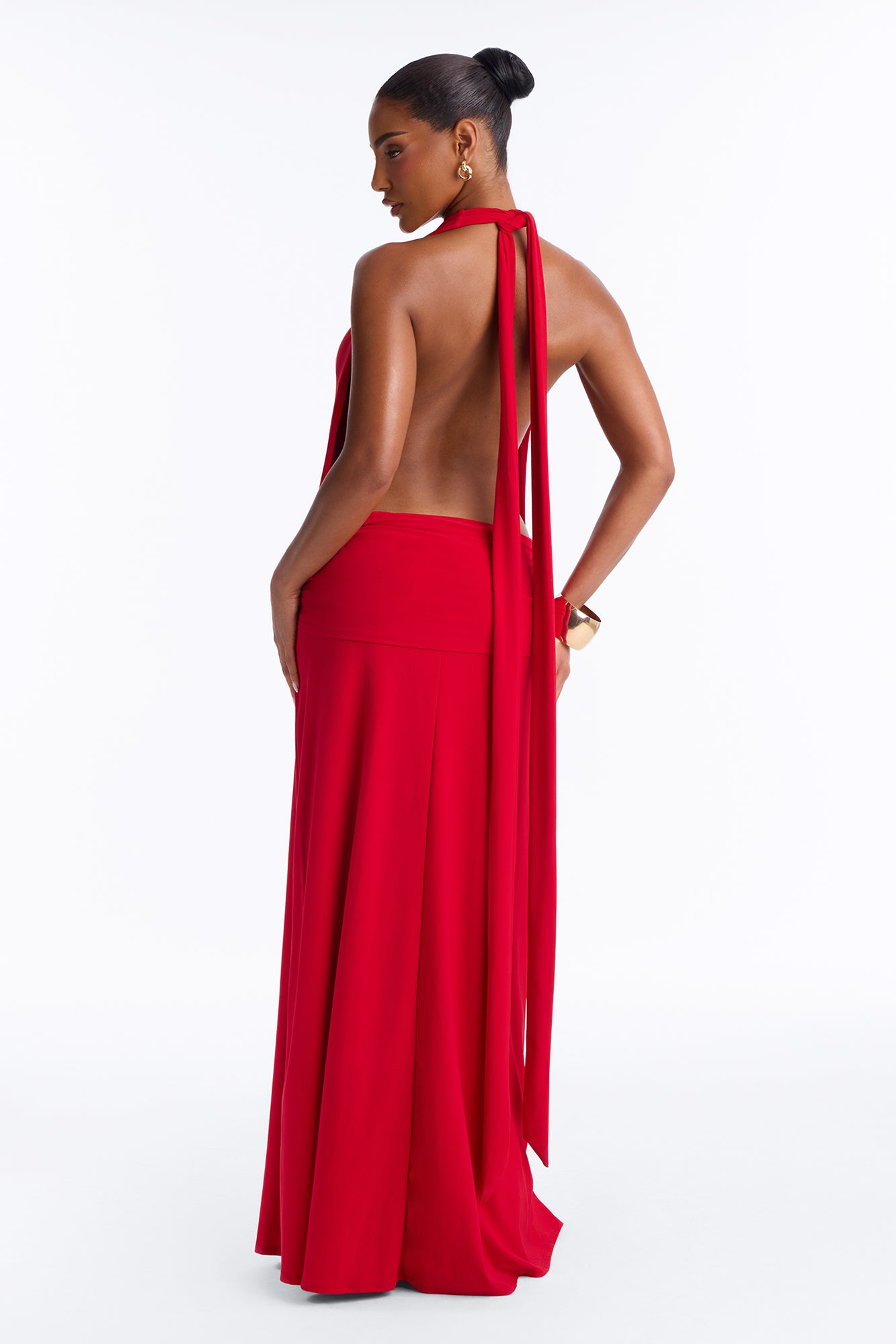 Got Your Attention Maxi Dress - Red