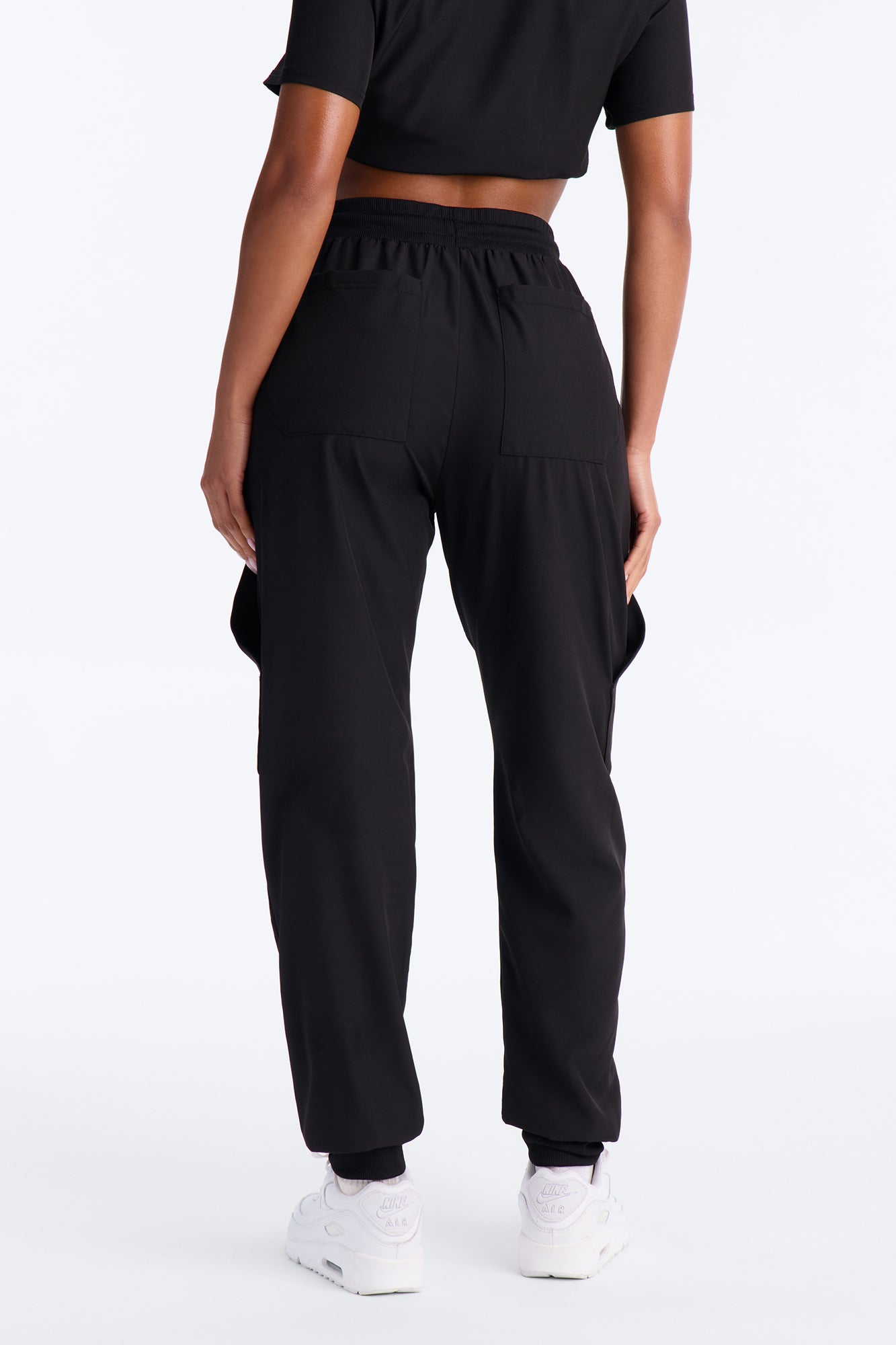 Free Motion Uniform Jogger Scrub Bottoms - Black