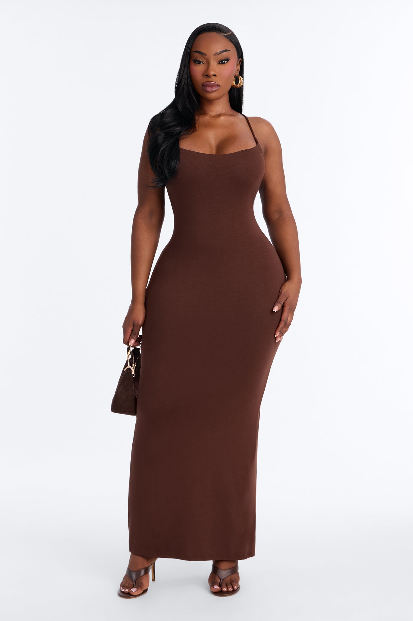 Ajay Maxi Dress - Chocolate