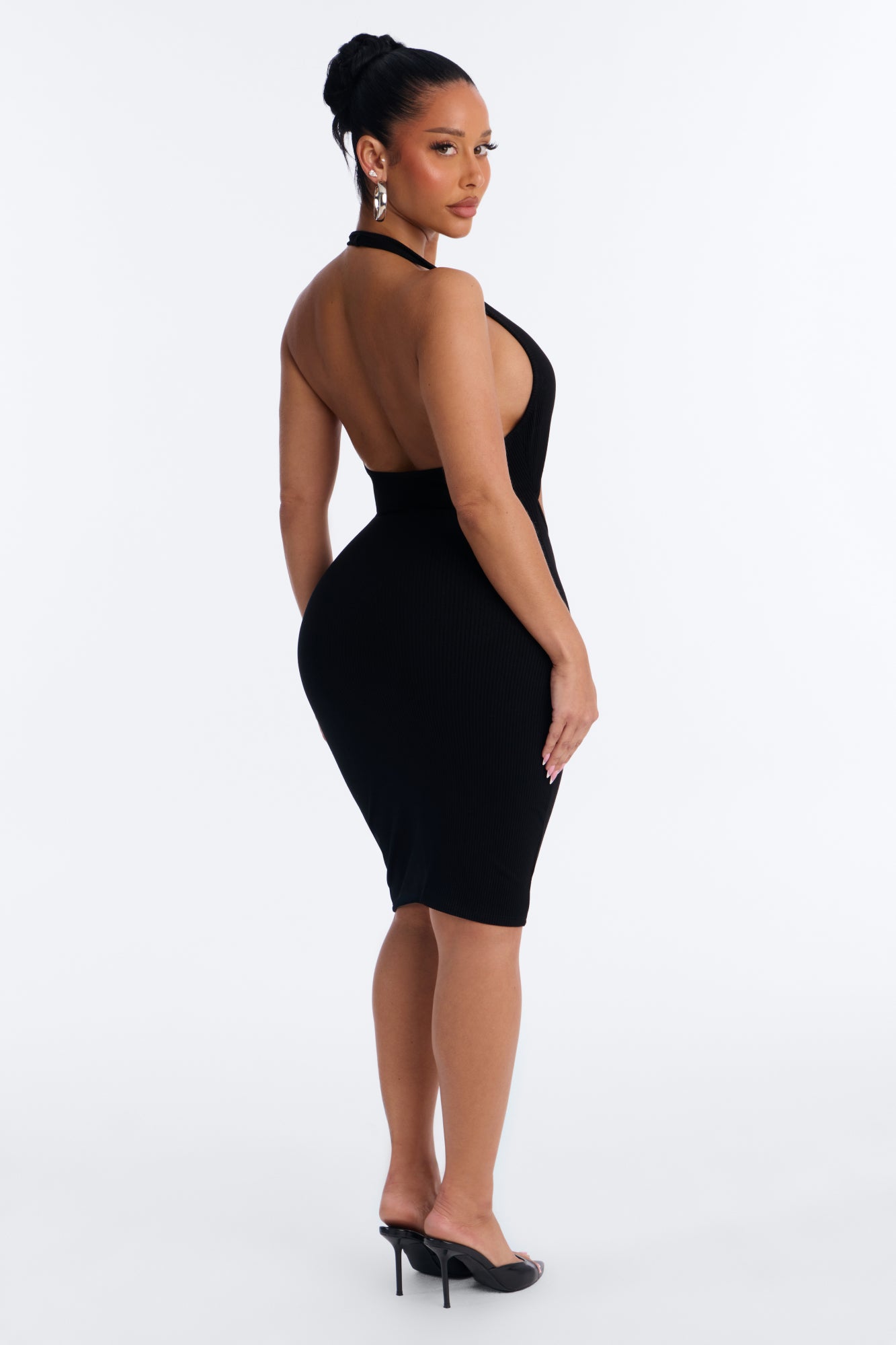 Alessia Snatched Mini Dress - Black