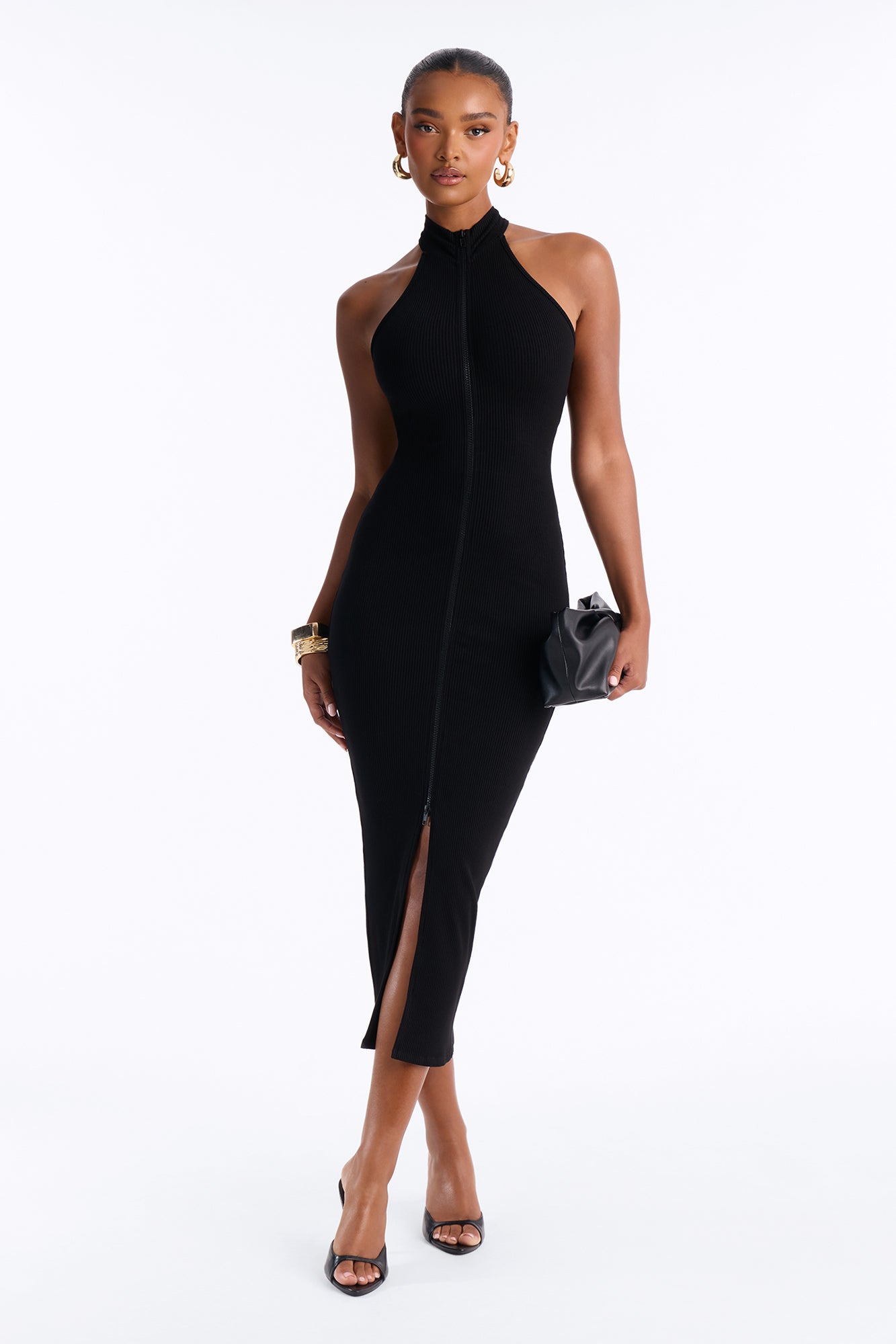 Lexi Snatched Maxi Dress - Black