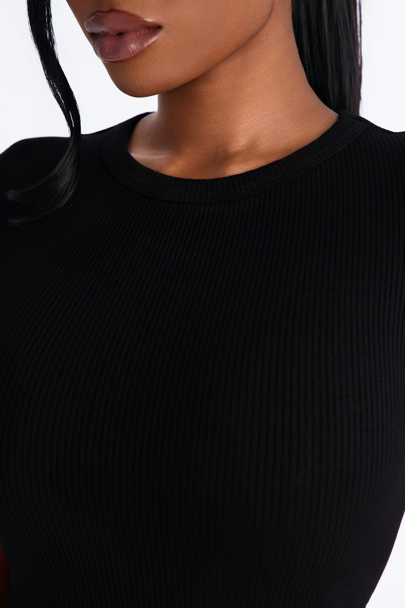 Sasha Snatched Midi Dress - Black