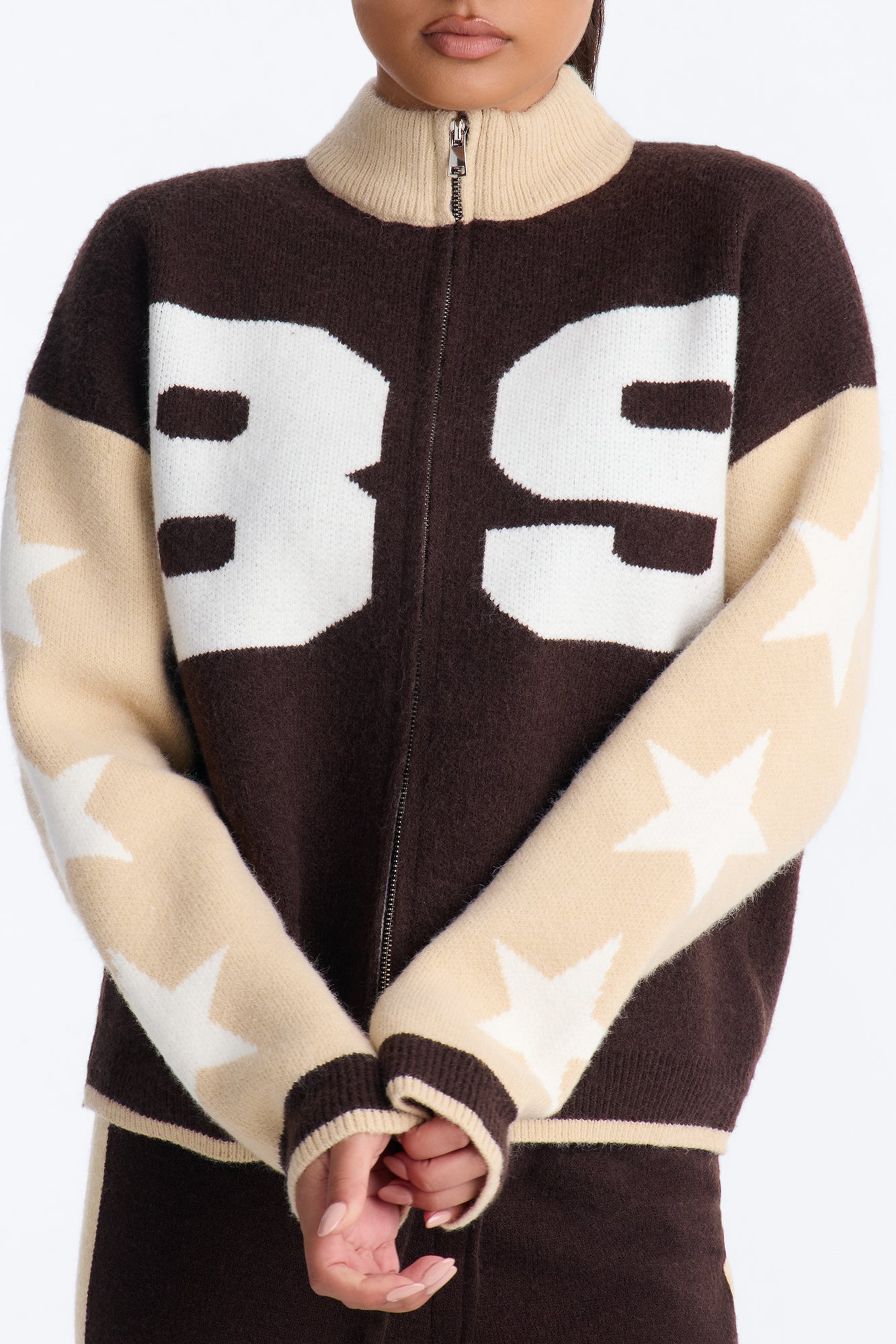 89' Star Sweater Pant Set - Chocolate/Combo