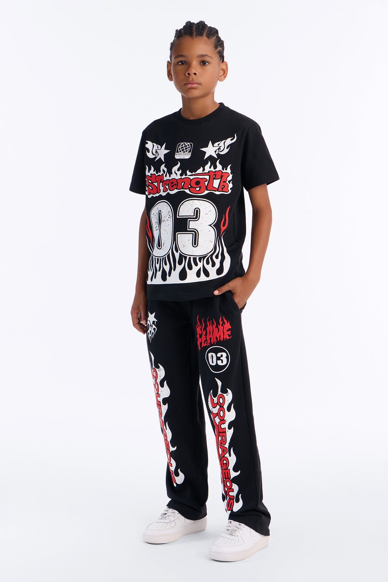 Mini Strength Pant Set - Black