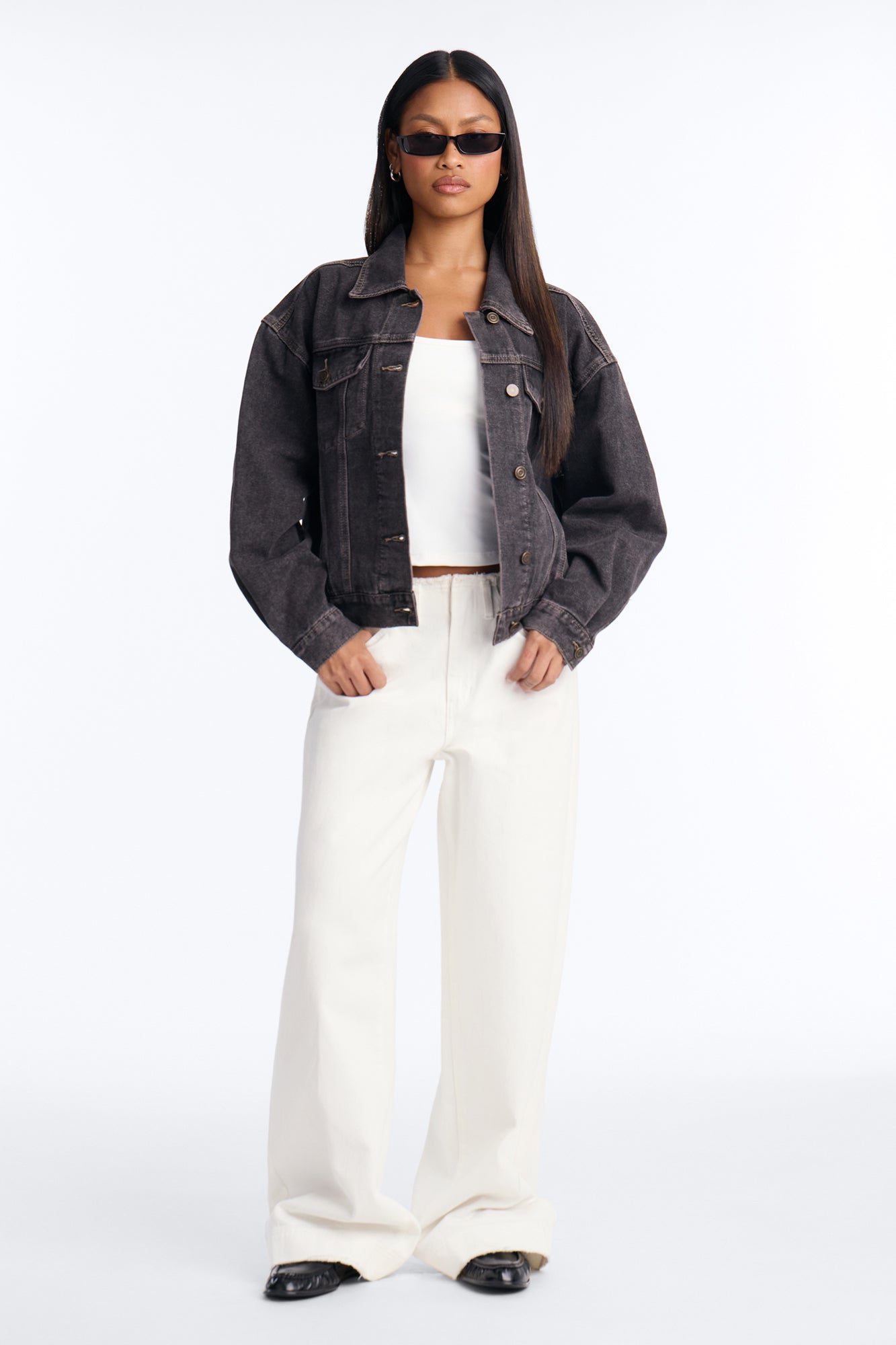 Stevie Basic Trucker Jacket - Brown