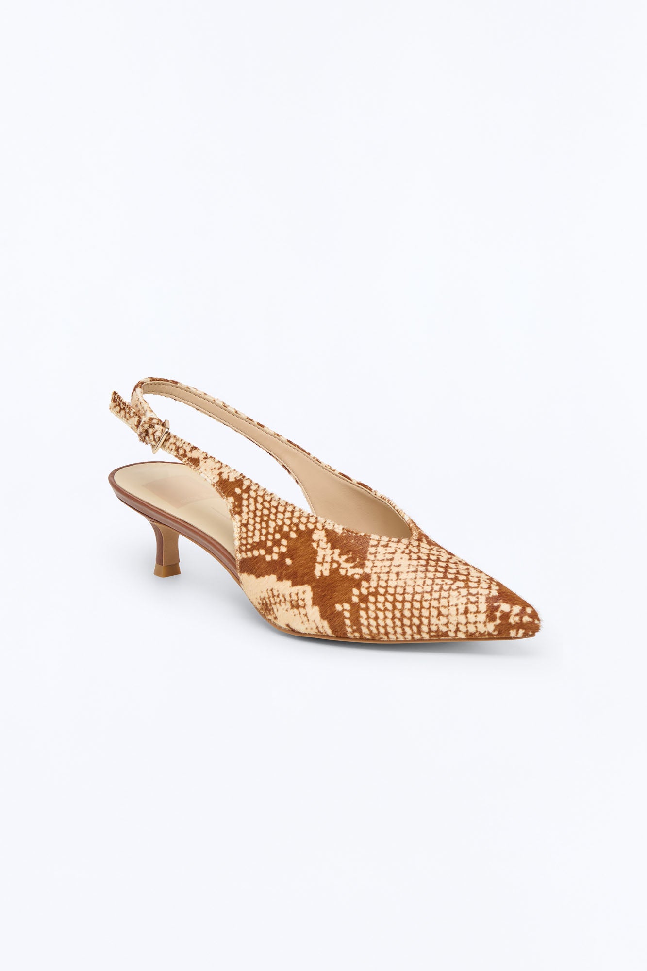 Dolce Vita Alenna Calf Hair Heels - Brown Combo