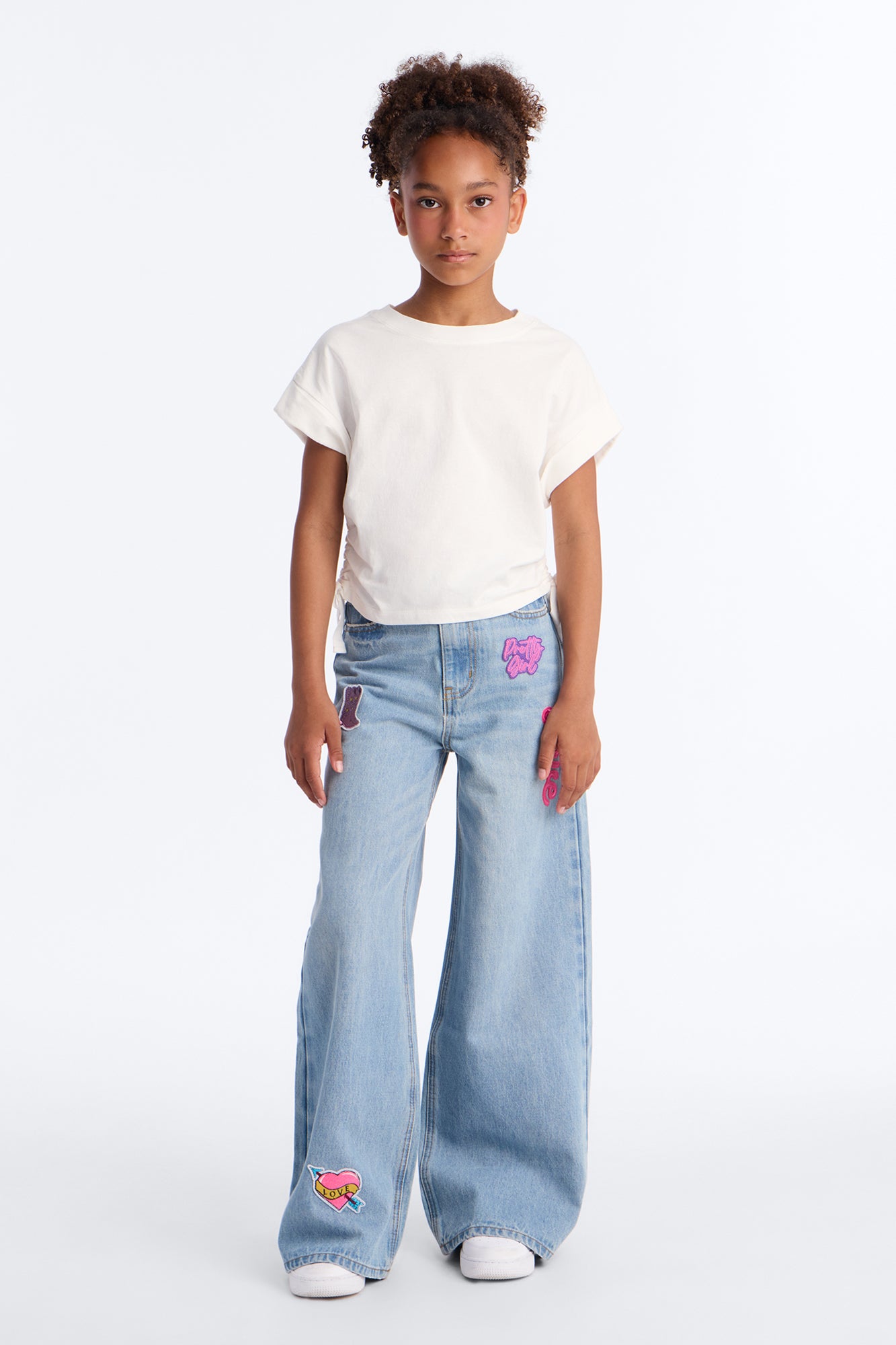 Mini Take A Break Crew Neck Baby Tee - White