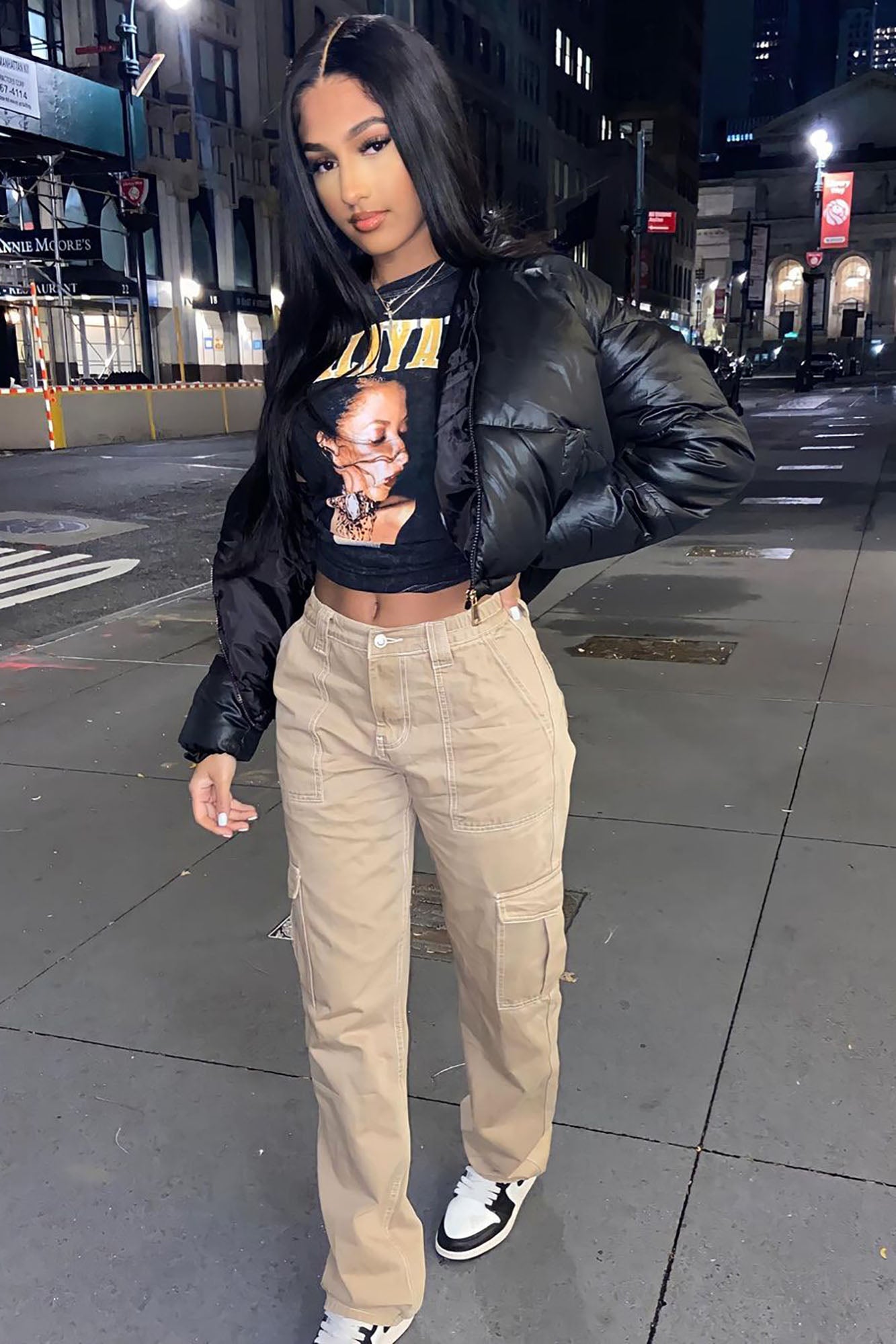 Don't Rain On My Puffer Jacket - Black