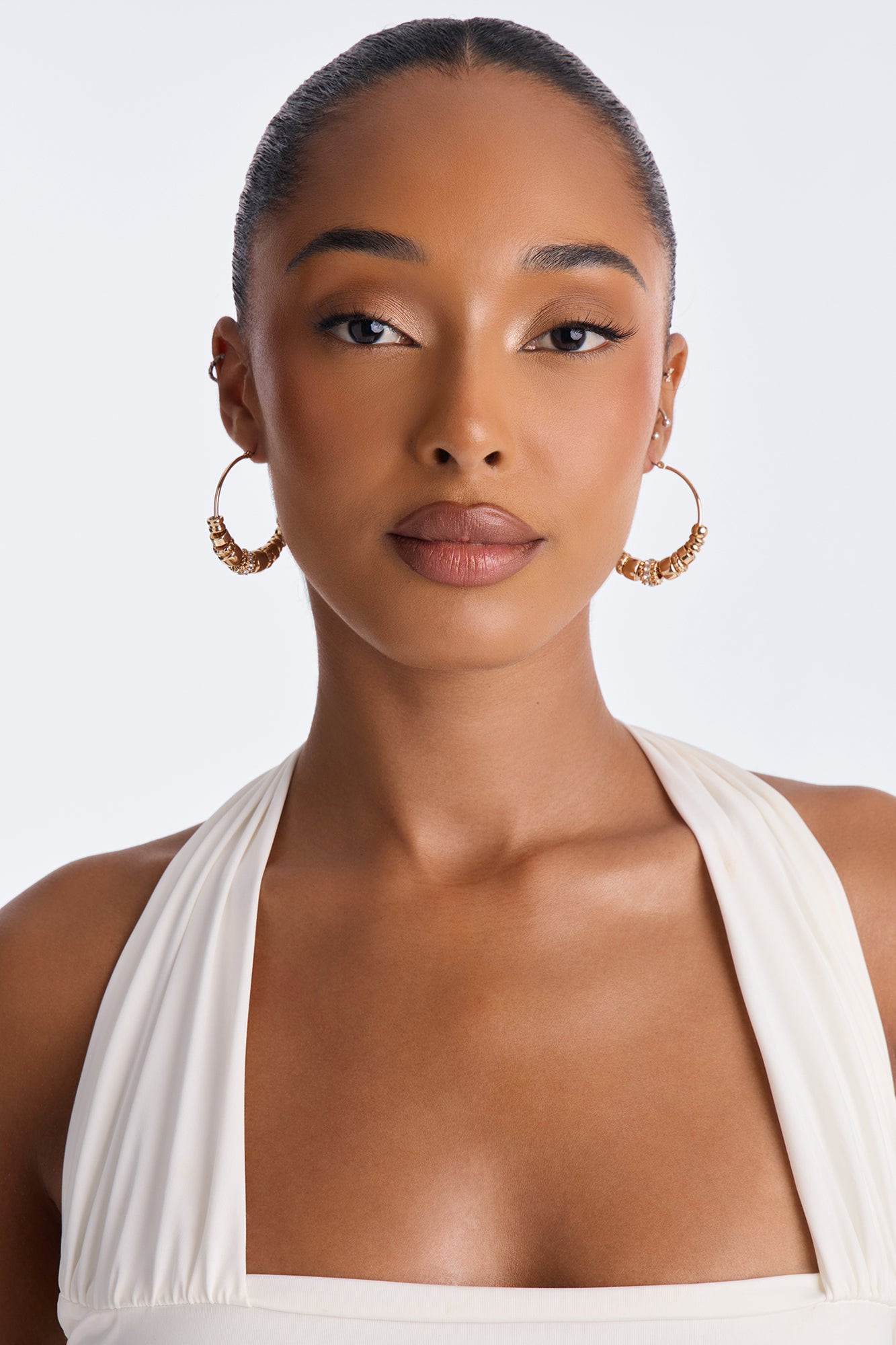 Rock With You Hoop Earrings - Gold
