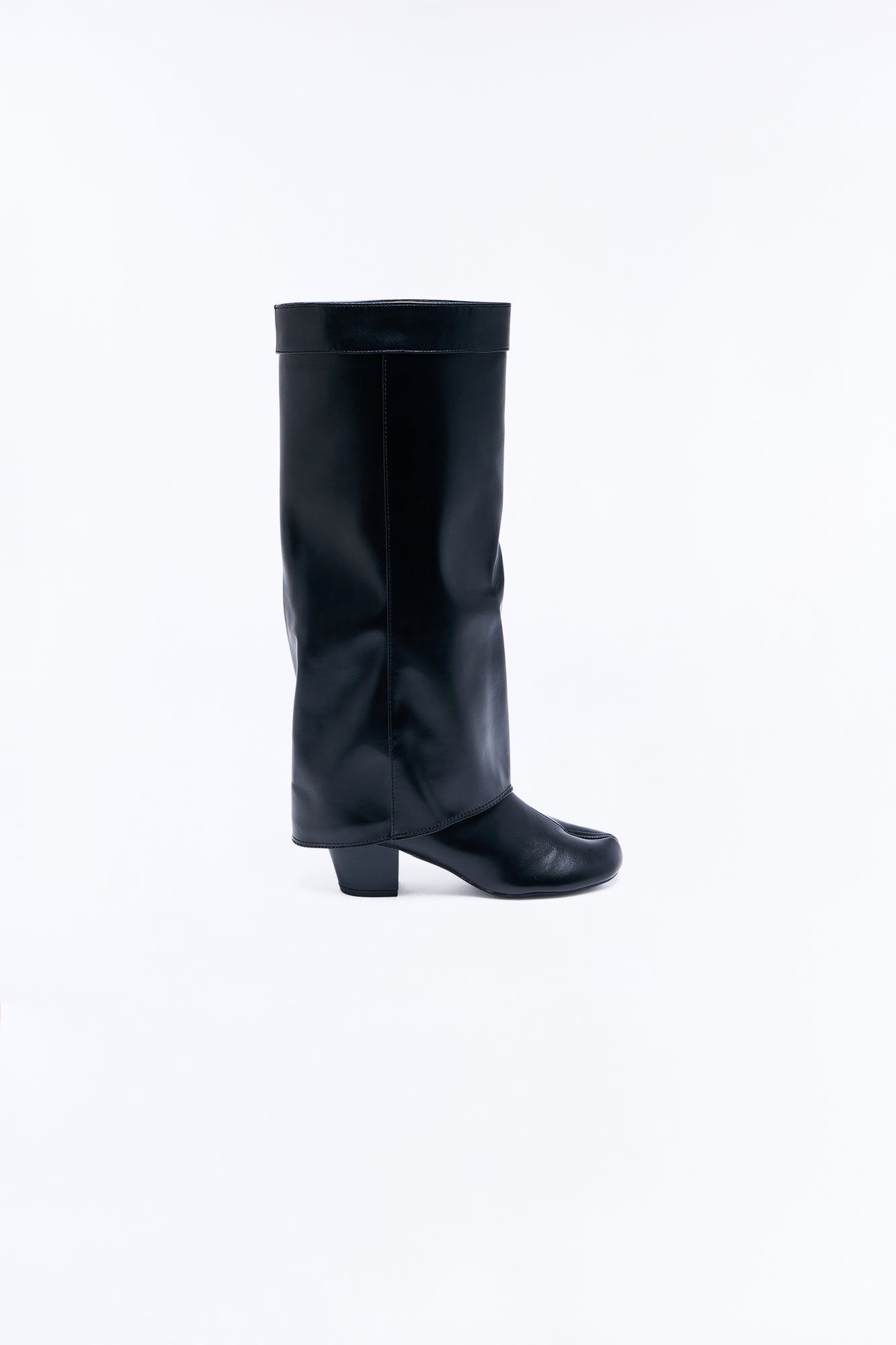 Edna Tabi Overlay Boots - Black
