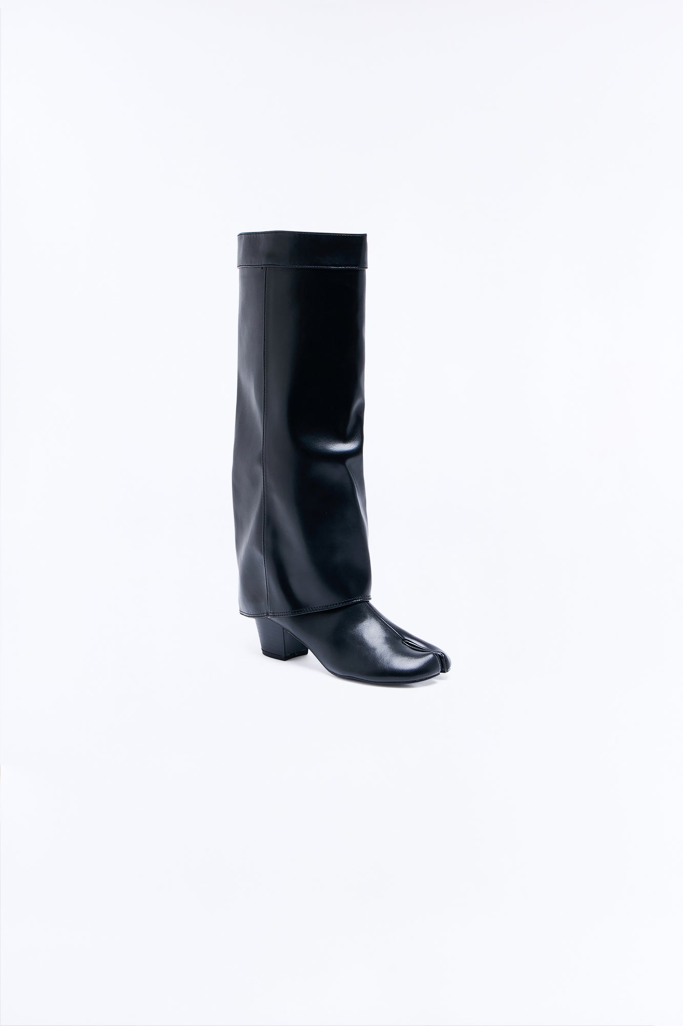 Edna Tabi Overlay Boots - Black