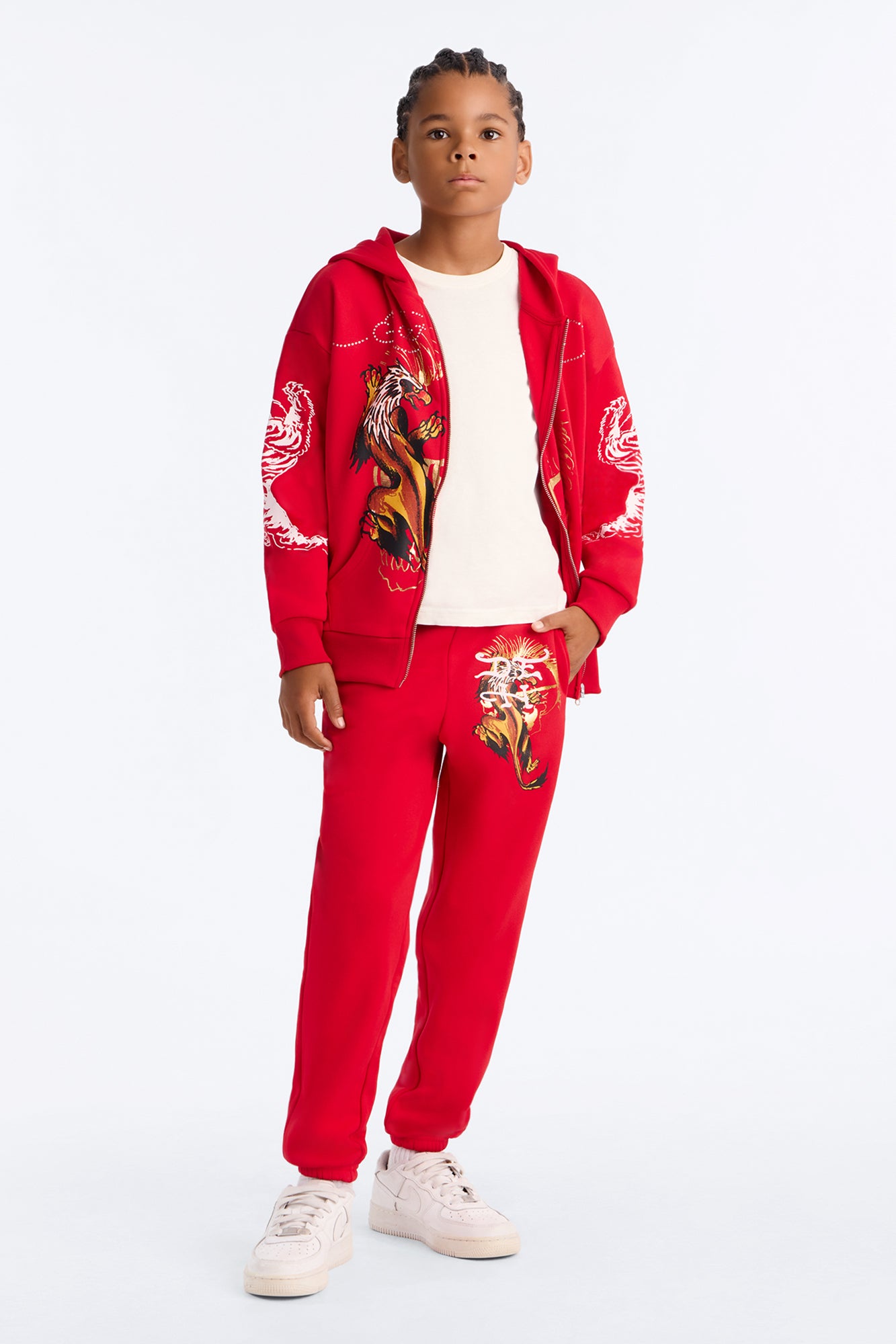 Mini Ed Hardy Fearless Jogger Pants - Red