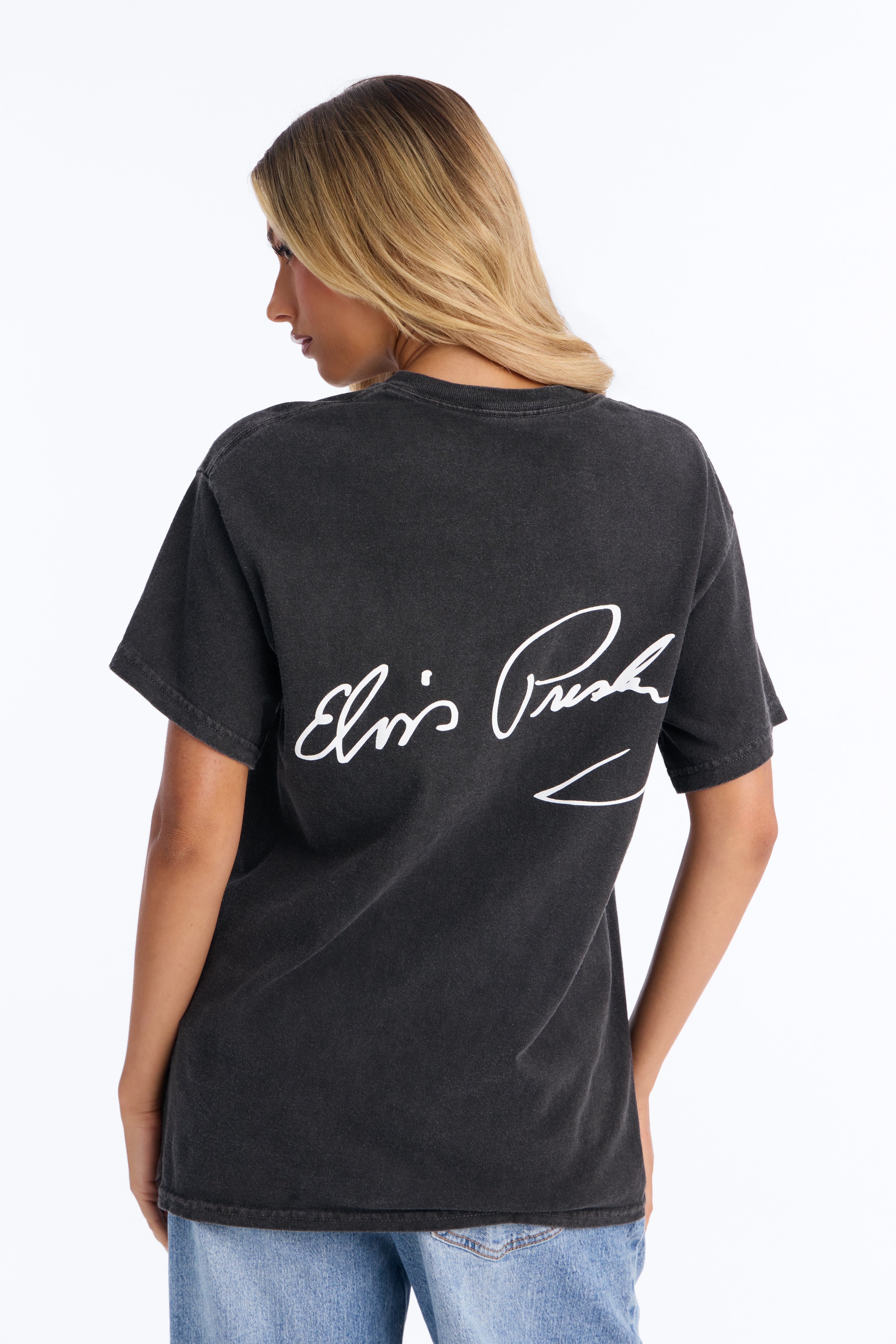 Elvis Presley Spotlight Washed Tee - Black