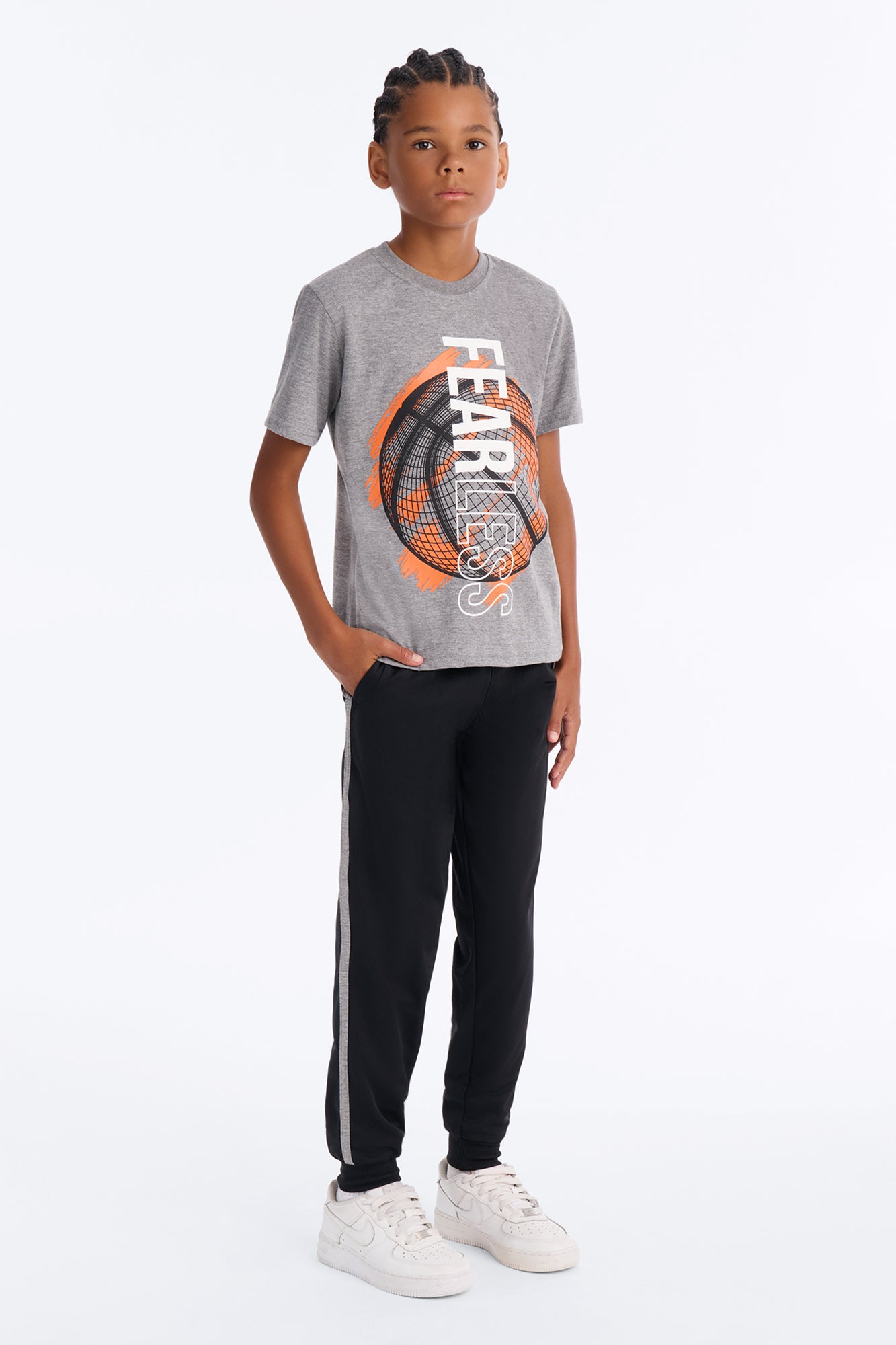 Mini Fearless Player Jogger Set - Charcoal