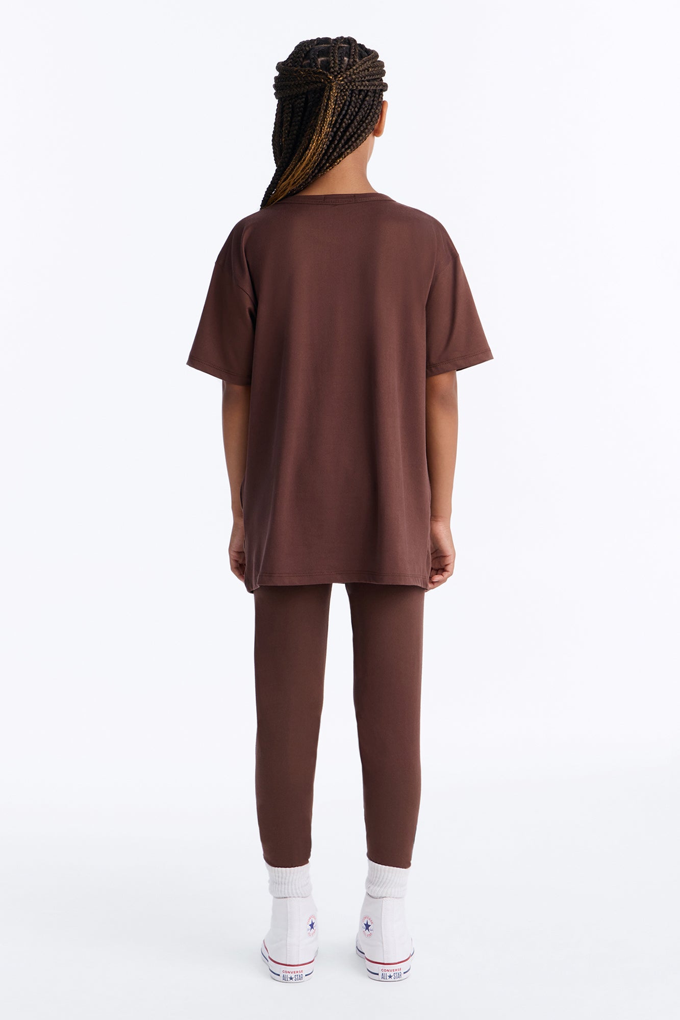 Mini Lucky Girl Legging Set - Brown
