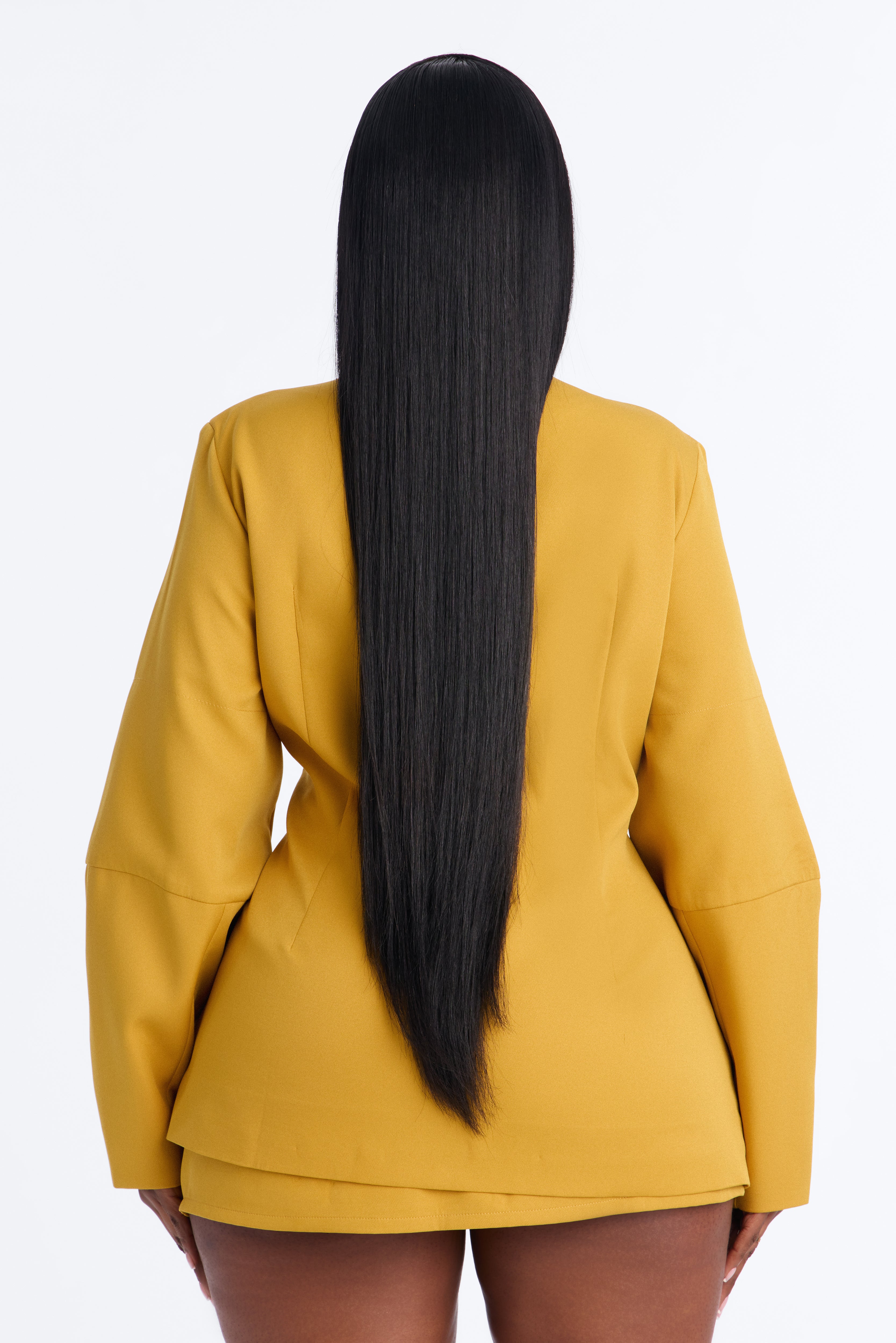 Sweet & Smart Barrel Sleeve Blazer - Chartreuse