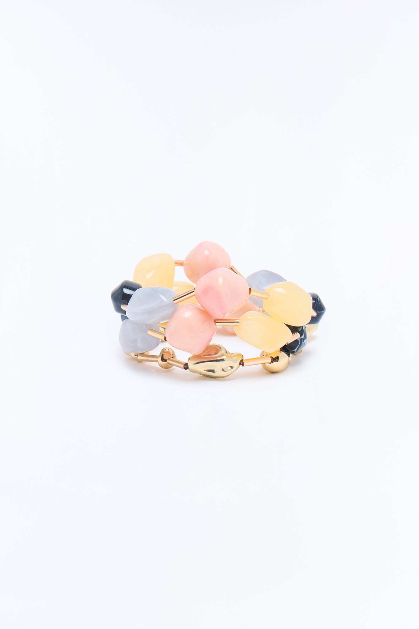 Island Reset 3 Piece Bracelet Set - Grey/Gold