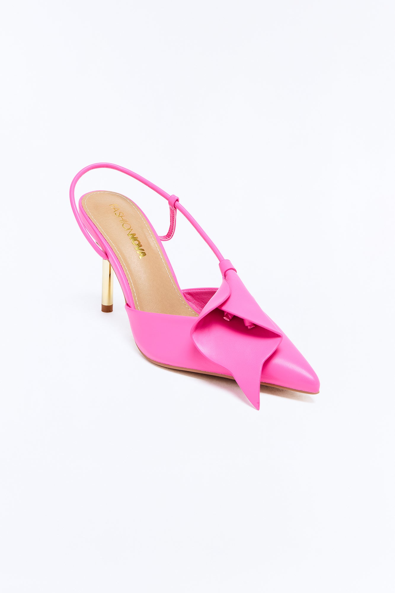 Femme Flora Slingback Pumps - HotPink