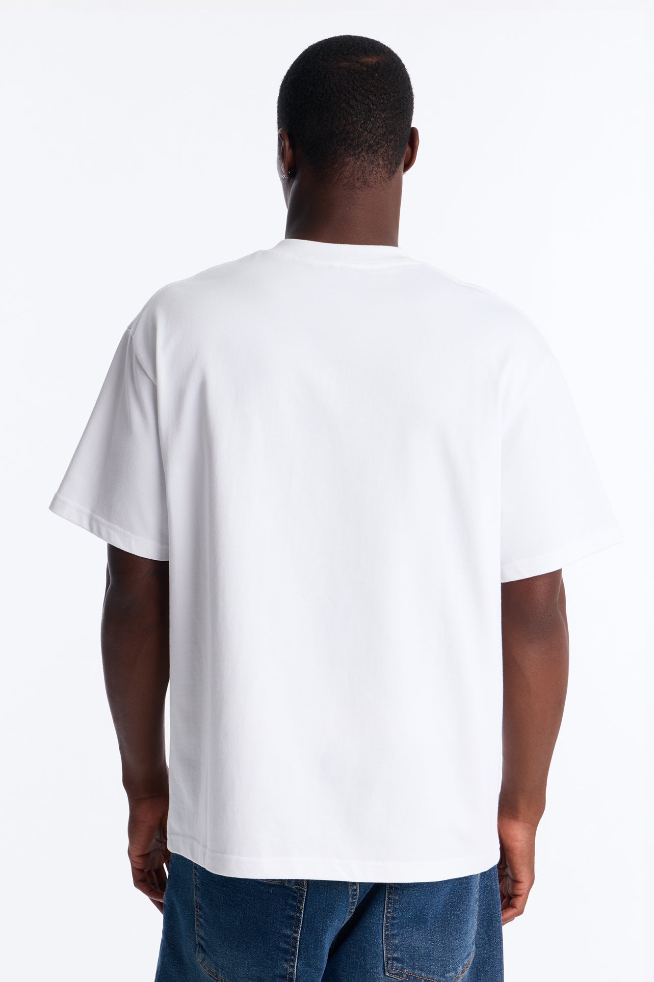 Garden 08 Extra Heavyweight Oversized Short Sleeve Tee - White
