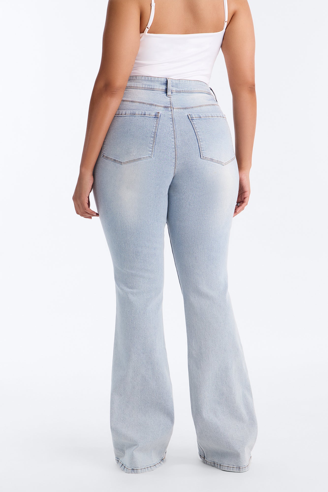 Tall Lost Without You Soft Stretch Bootcut Jeans - Light Wash