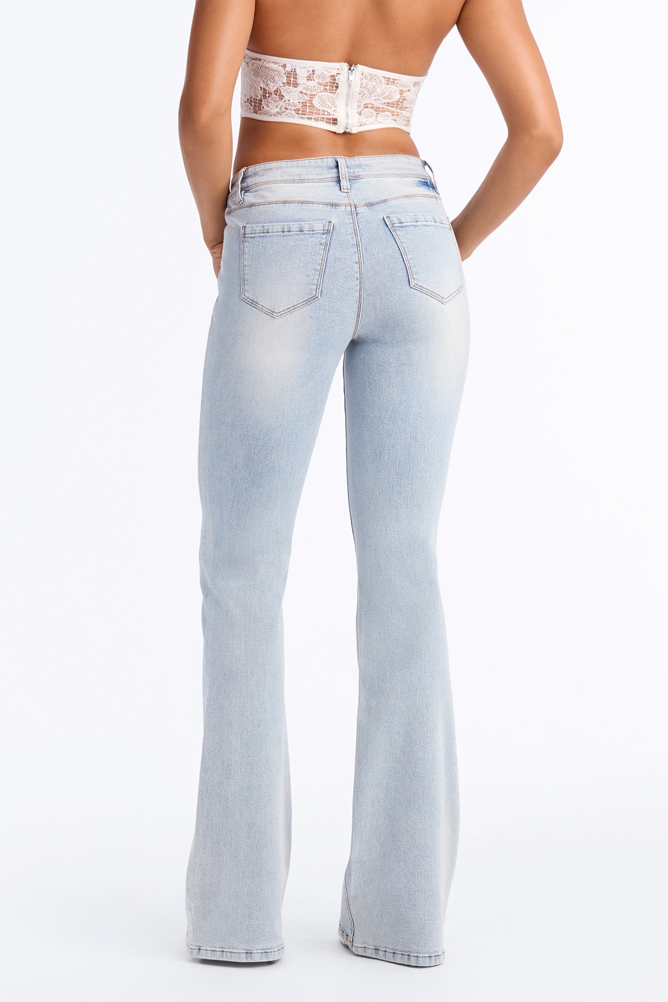 Tall Lost Without You Soft Stretch Bootcut Jeans - Light Wash