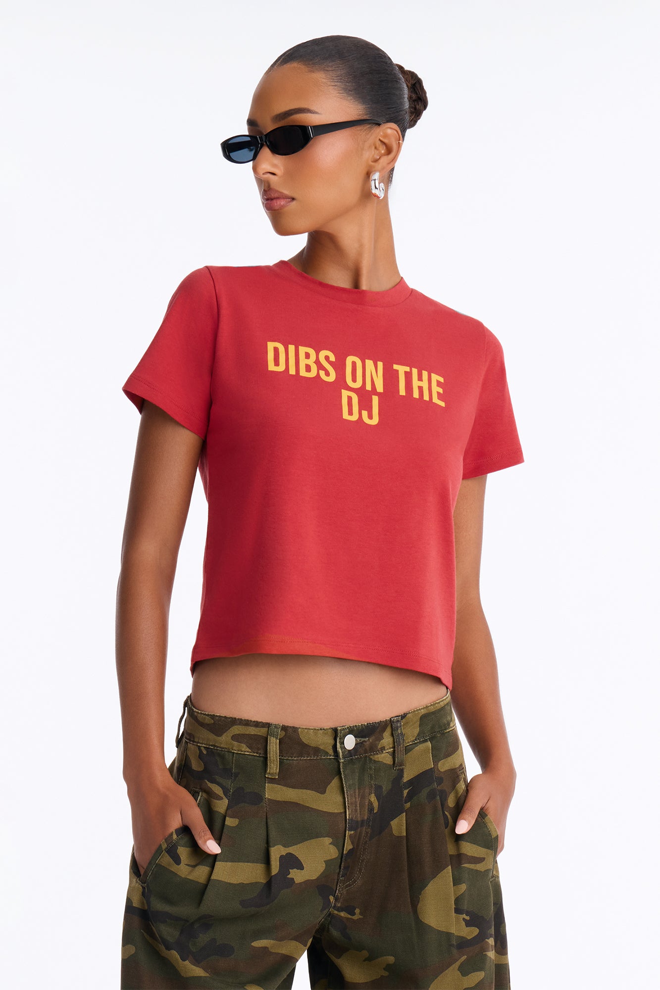 Dibs On The DJ Tee - Red