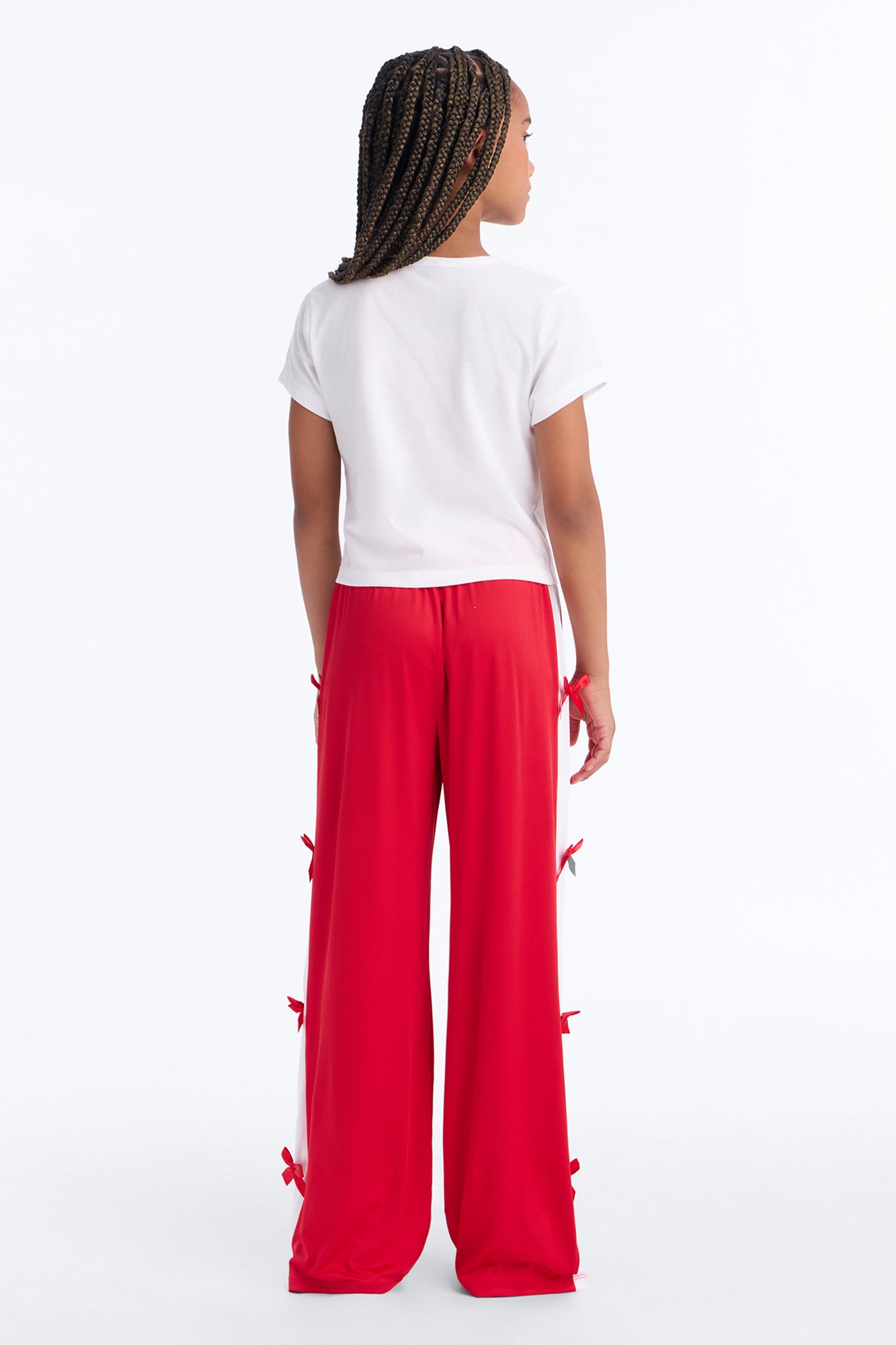 Mini Slightly Boujee Pant Set - Red/combo