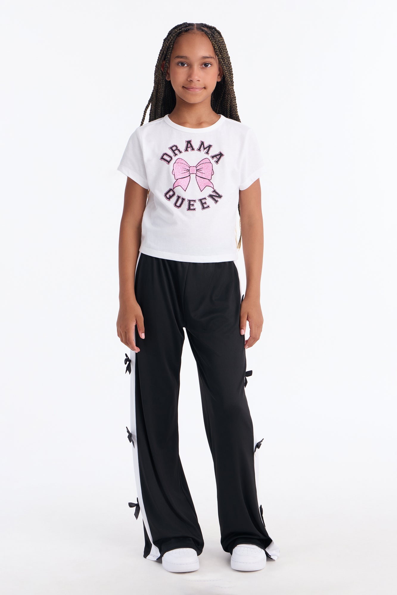Mini Drama Queen Pant Set - Black/combo