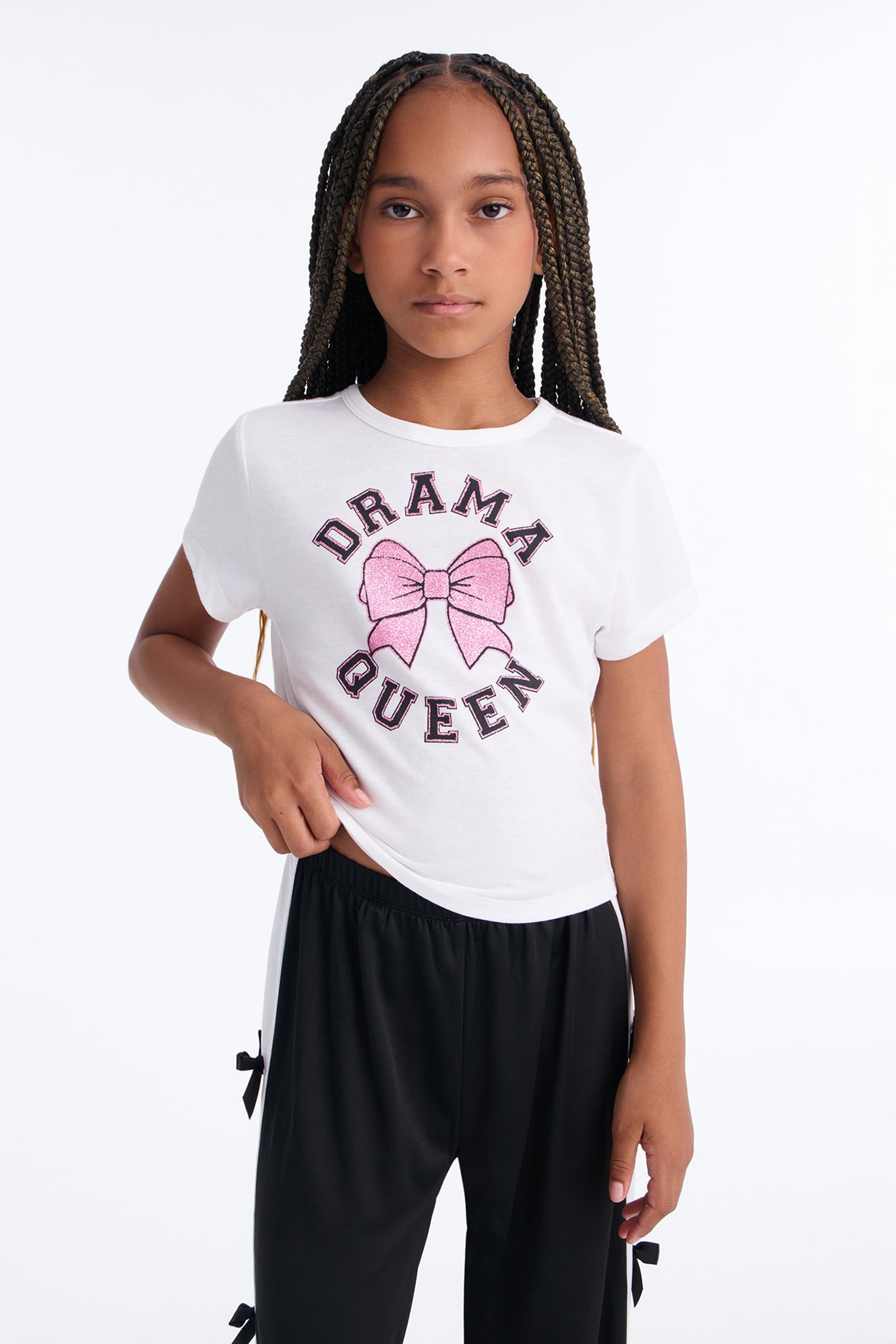 Mini Drama Queen Pant Set - Black/combo