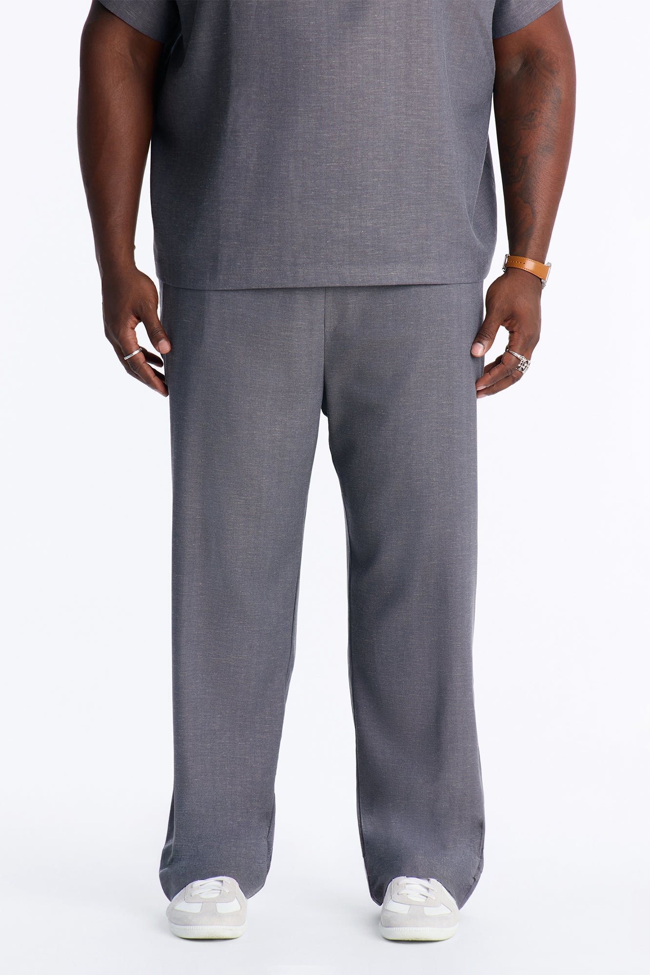 Laurel Linen Relaxed Pant - Navy/combo
