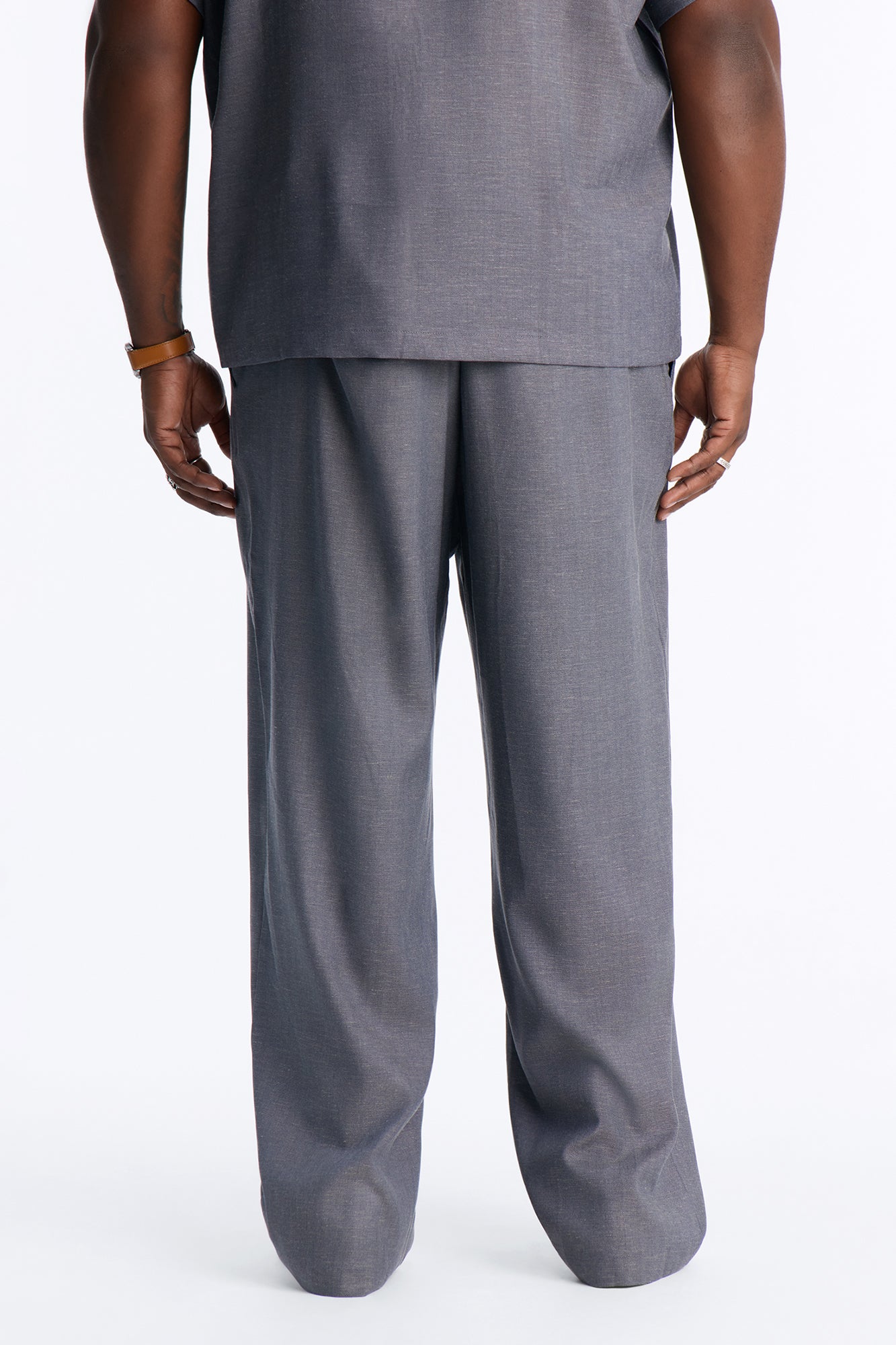 Laurel Linen Relaxed Pant - Navy/combo