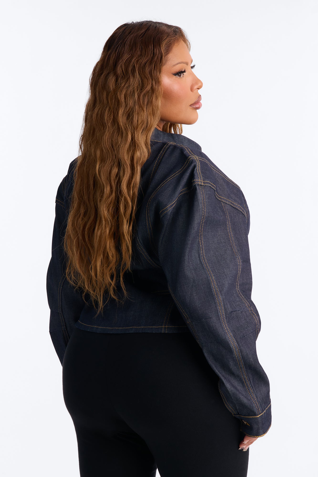 Premium Selvedge Barrel Denim Jacket - Dark Denim