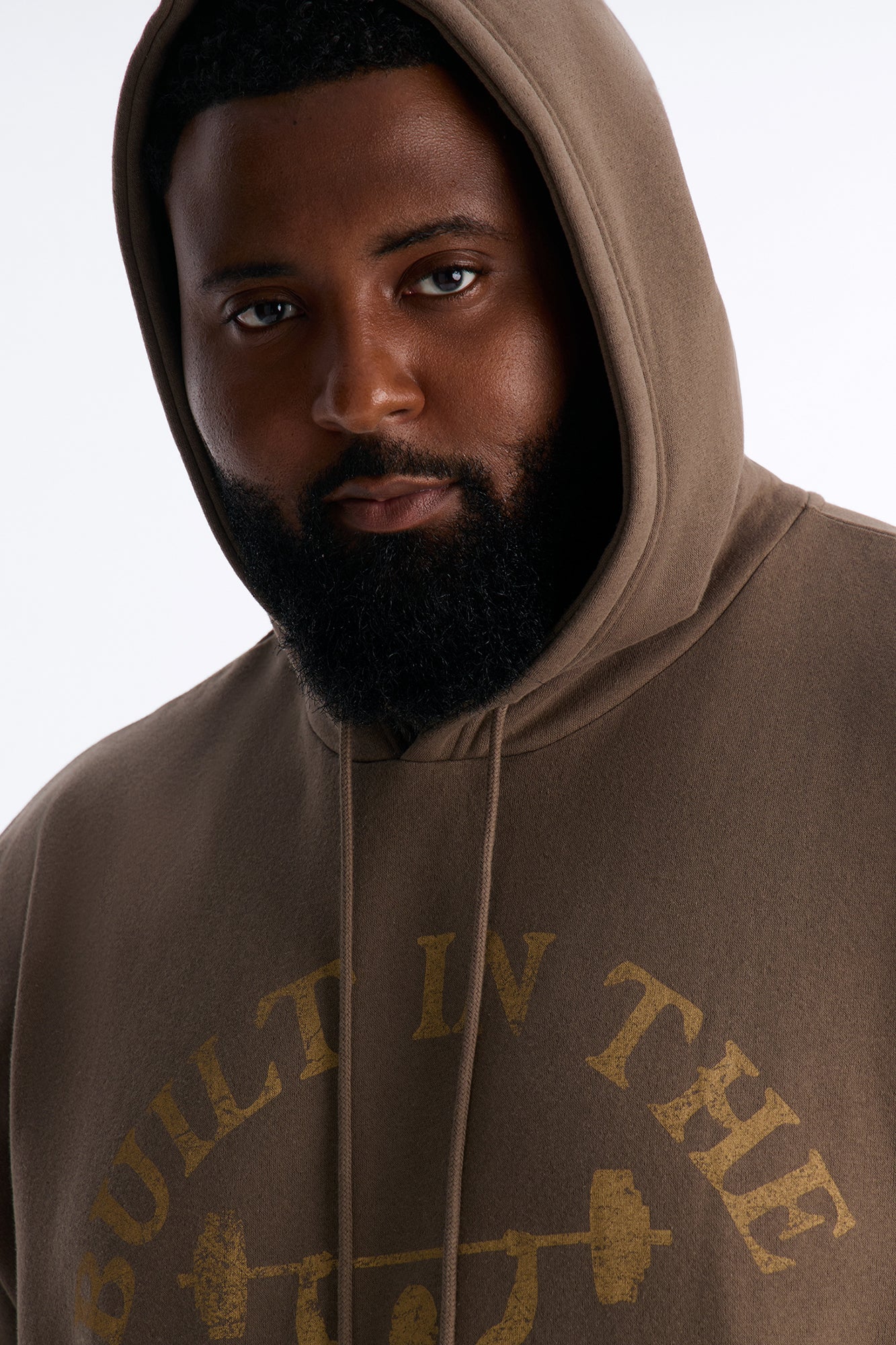 Life Is Better Washed Oversized Hoodie - Brown/combo