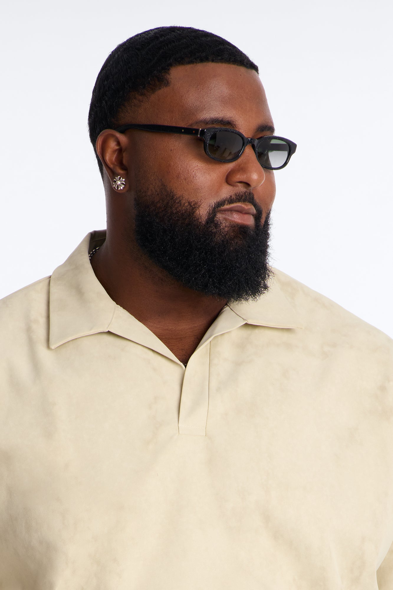 Modern Envoy Boxy Short Sleeve Polo - Tan