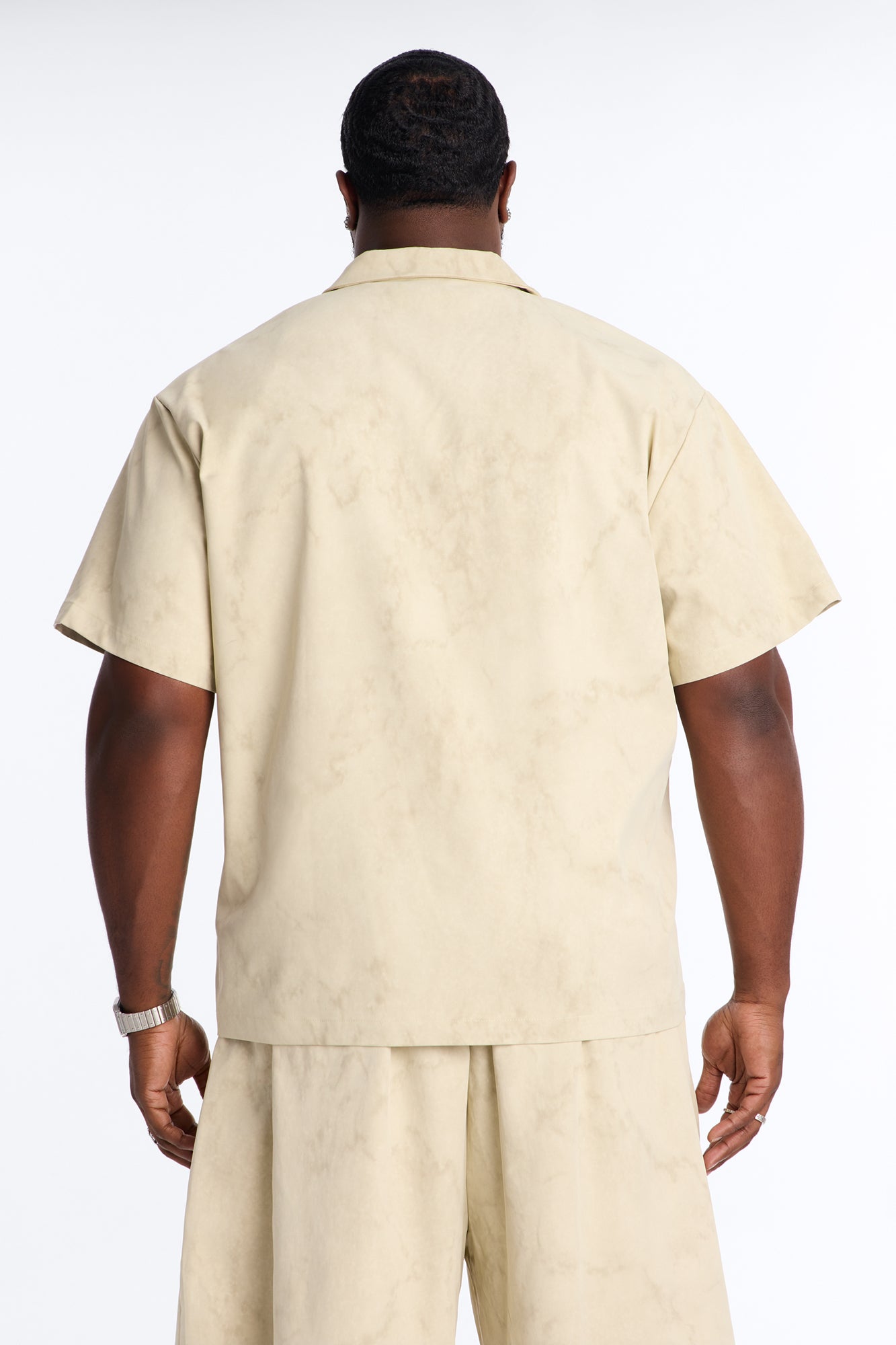 Modern Envoy Boxy Short Sleeve Polo - Tan