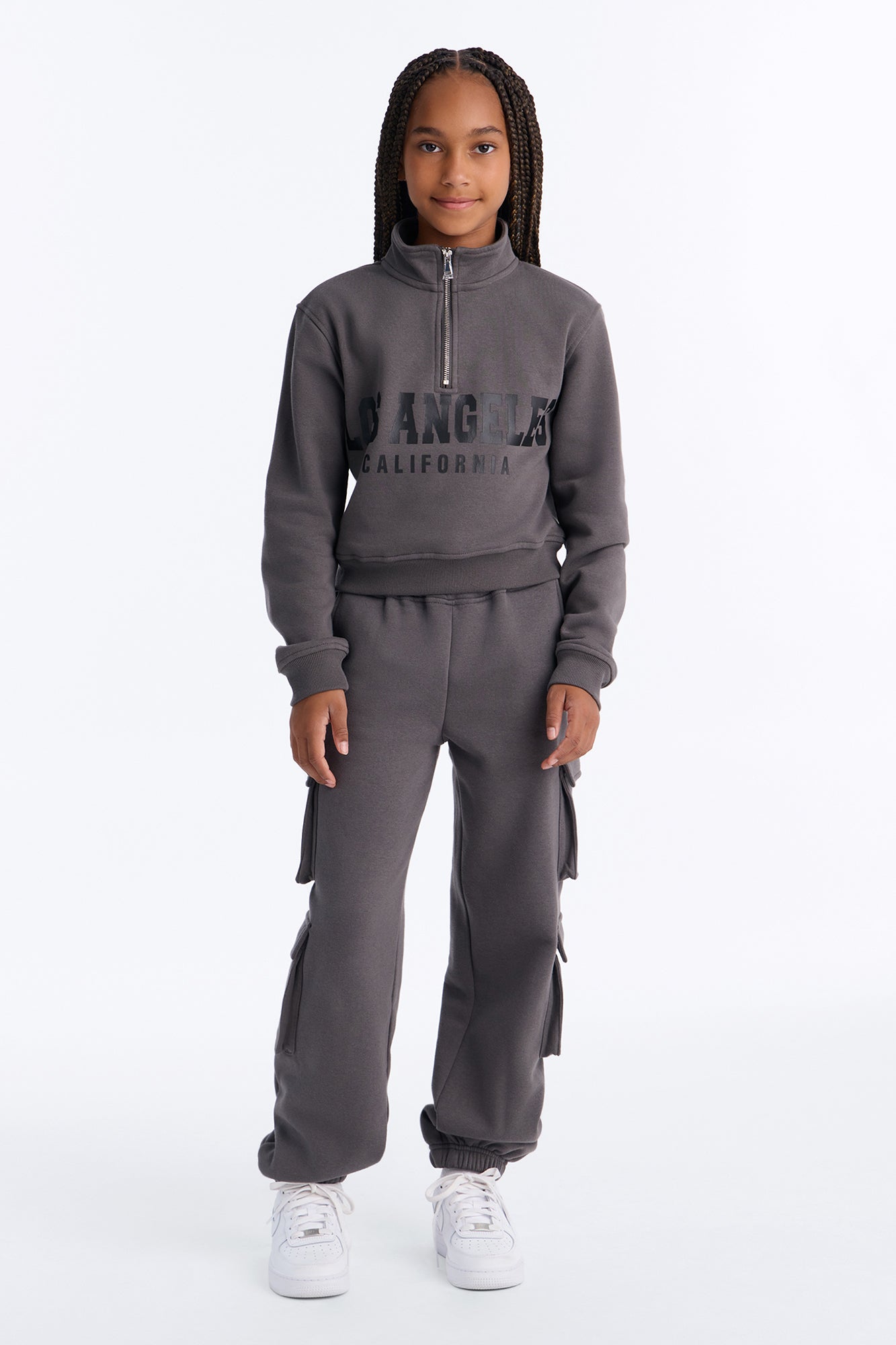 Mini Los Angeles Cargo Jogger Set - Acid Wash