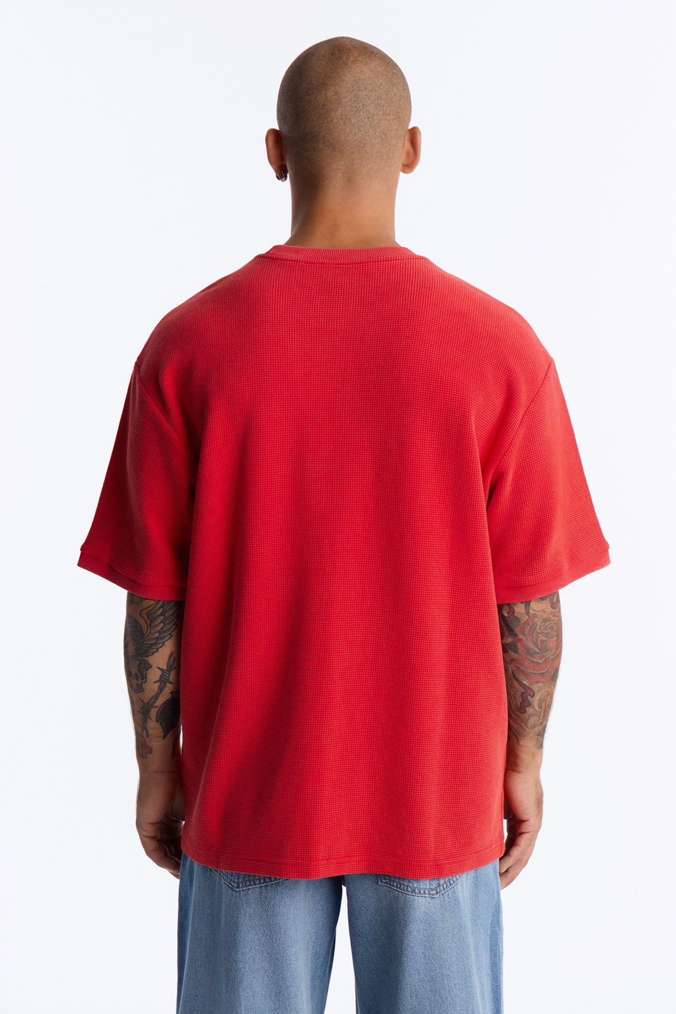 Classic Waffle Tee - Red
