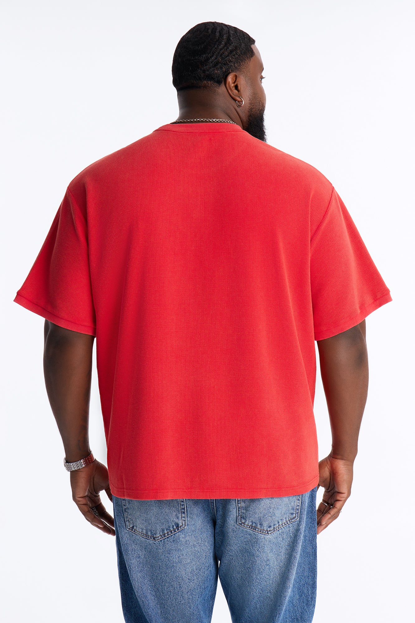 Classic Waffle Tee - Red