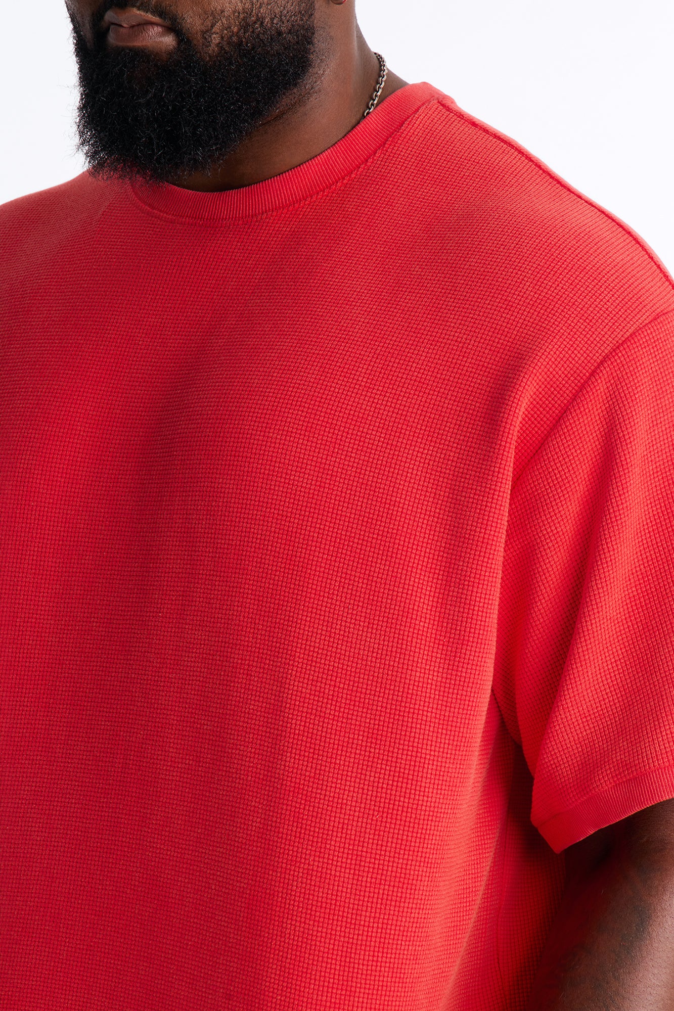 Classic Waffle Tee - Red