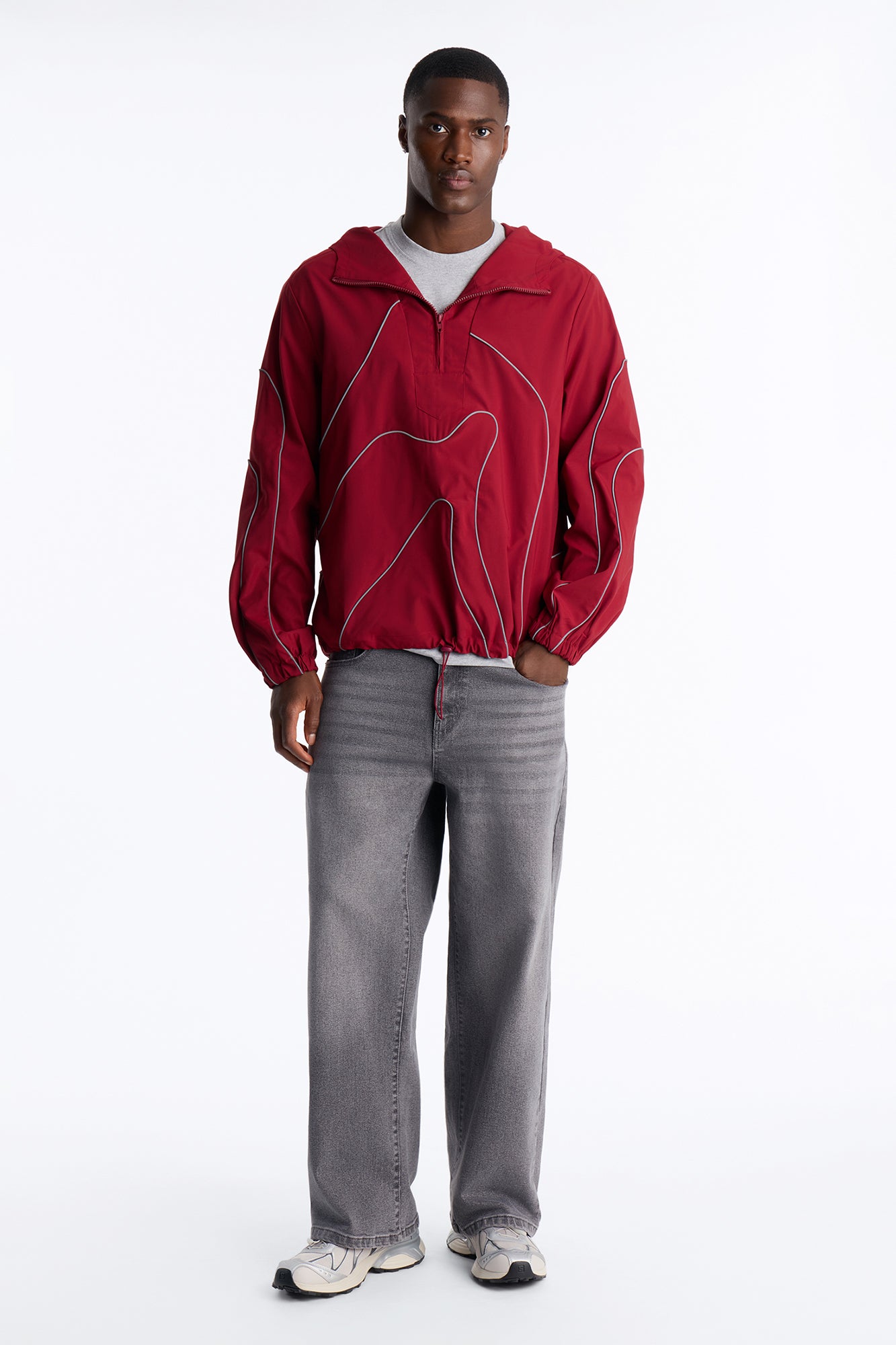 Futuristic Mode Track Jacket - Red