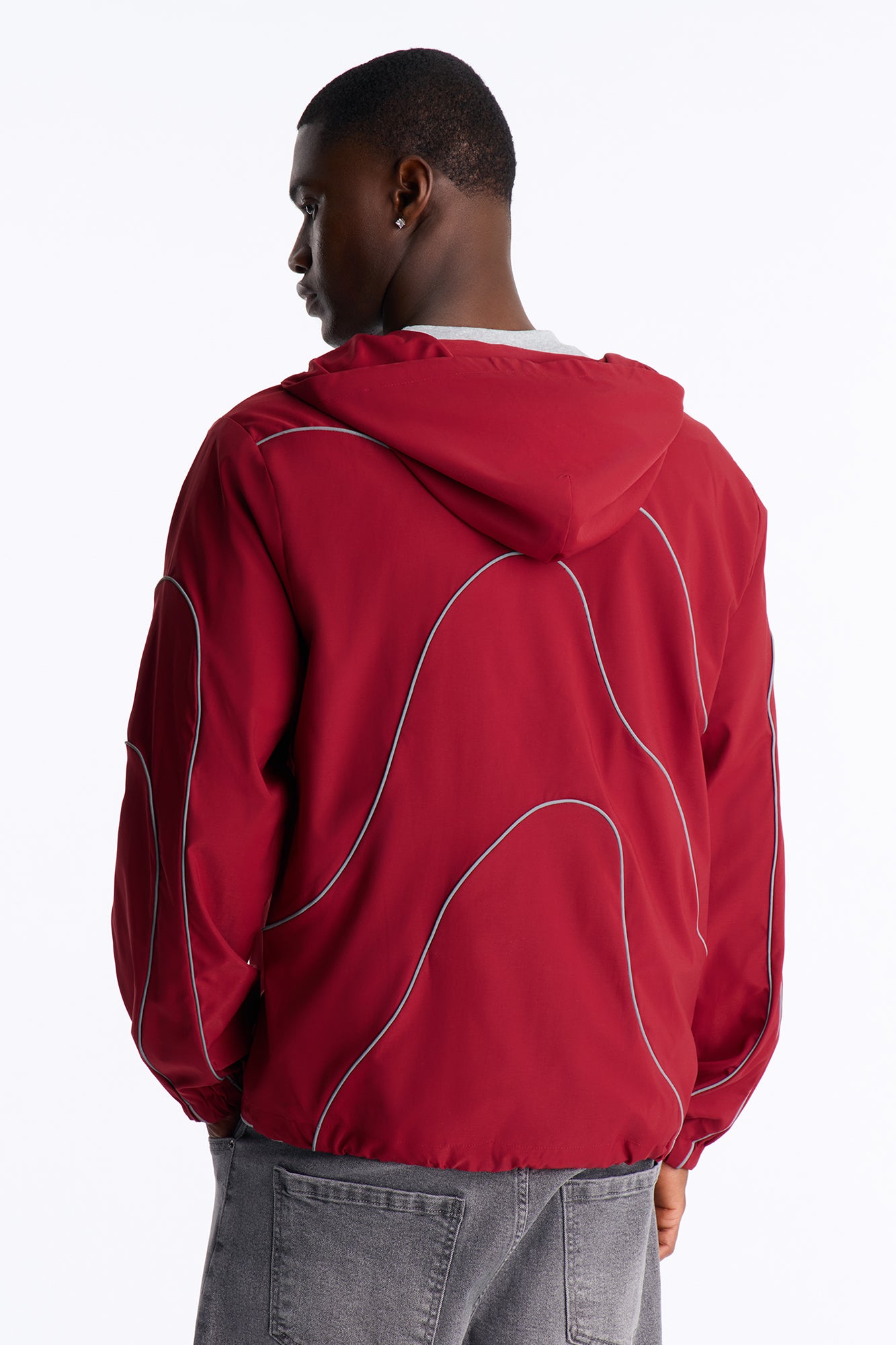 Futuristic Mode Track Jacket - Red