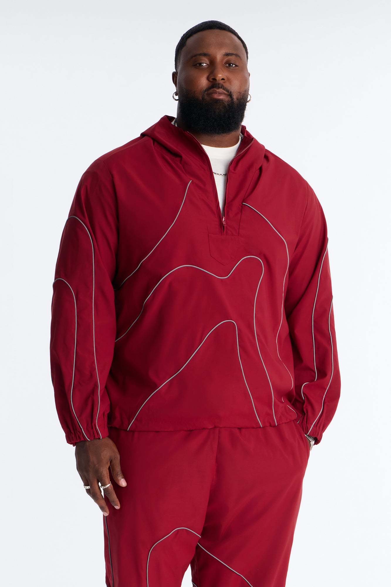 Futuristic Mode Track Jacket - Red