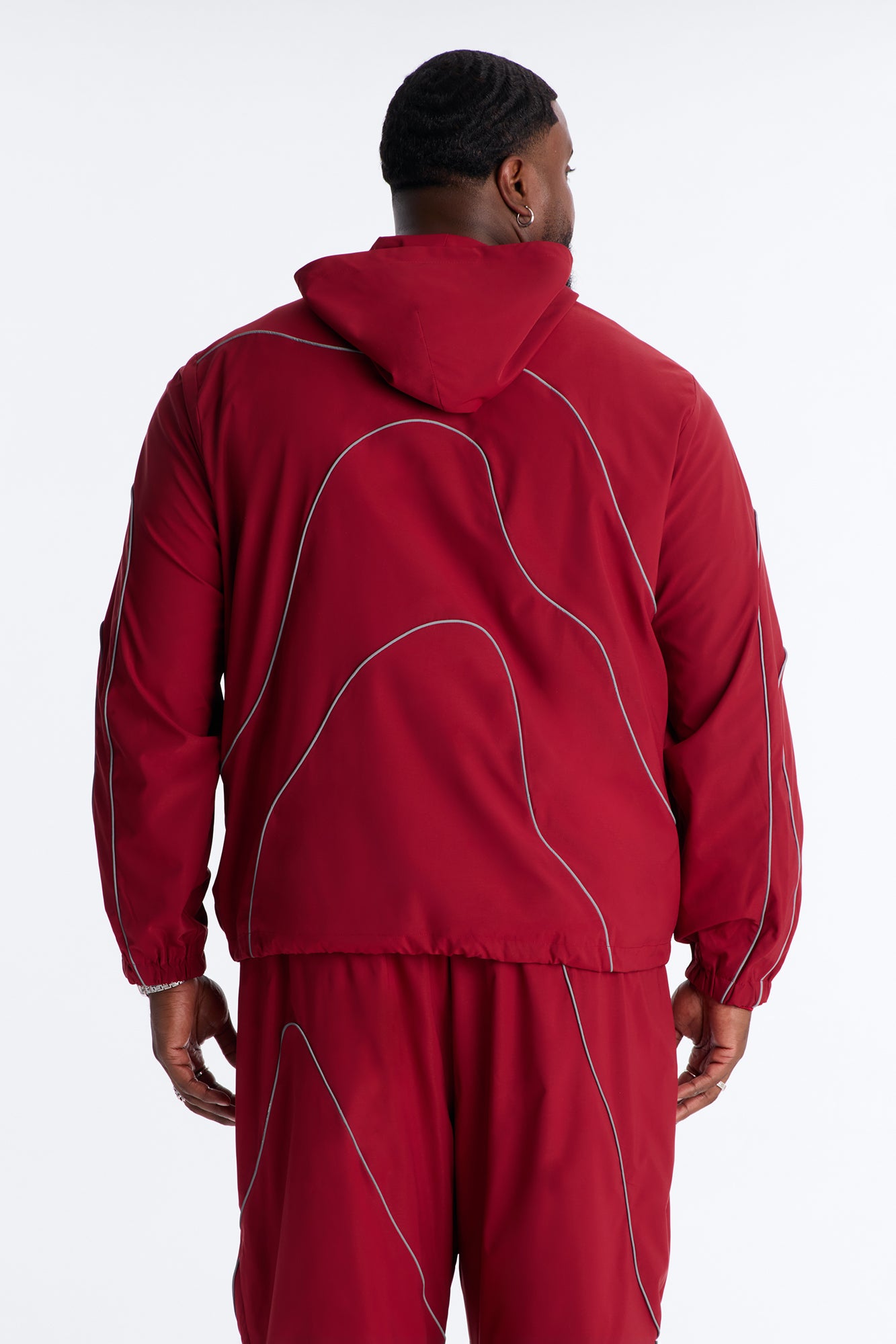 Futuristic Mode Track Jacket - Red