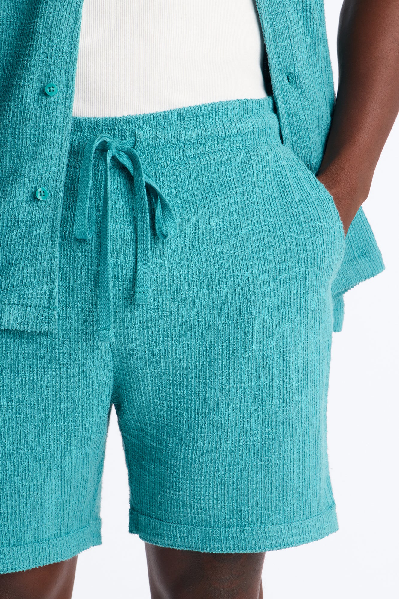 Dean Textured Short - Teal