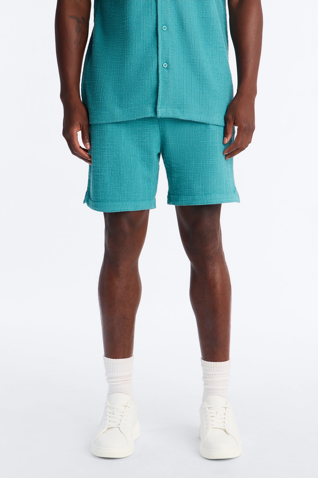 Dean Textured Short - Teal
