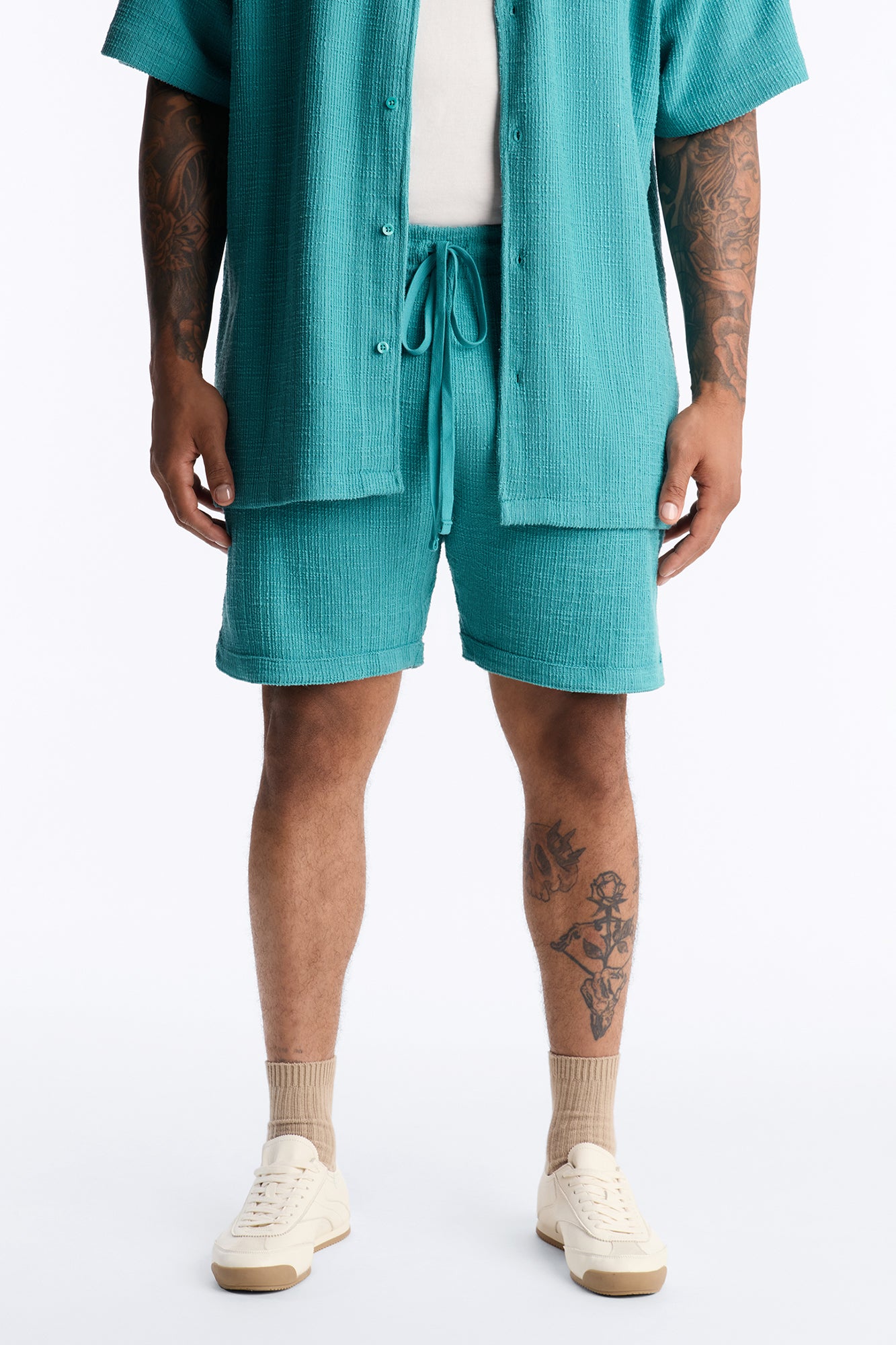 Dean Textured Short - Teal