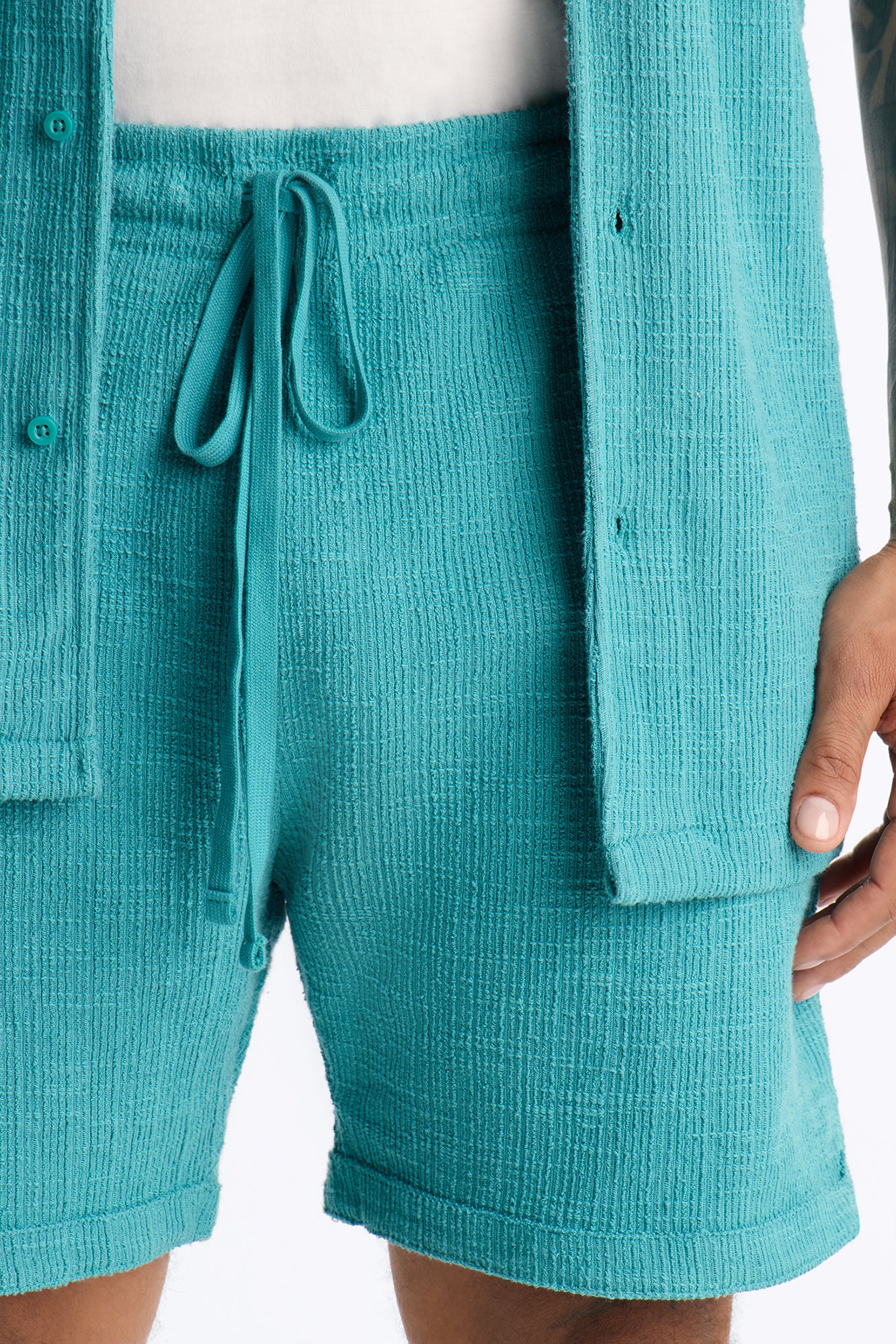 Dean Textured Short - Teal