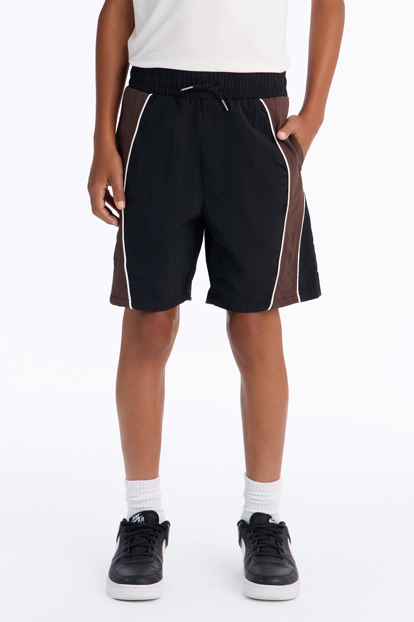 Mini Relaxed Osaka Block Short - Black/Brown