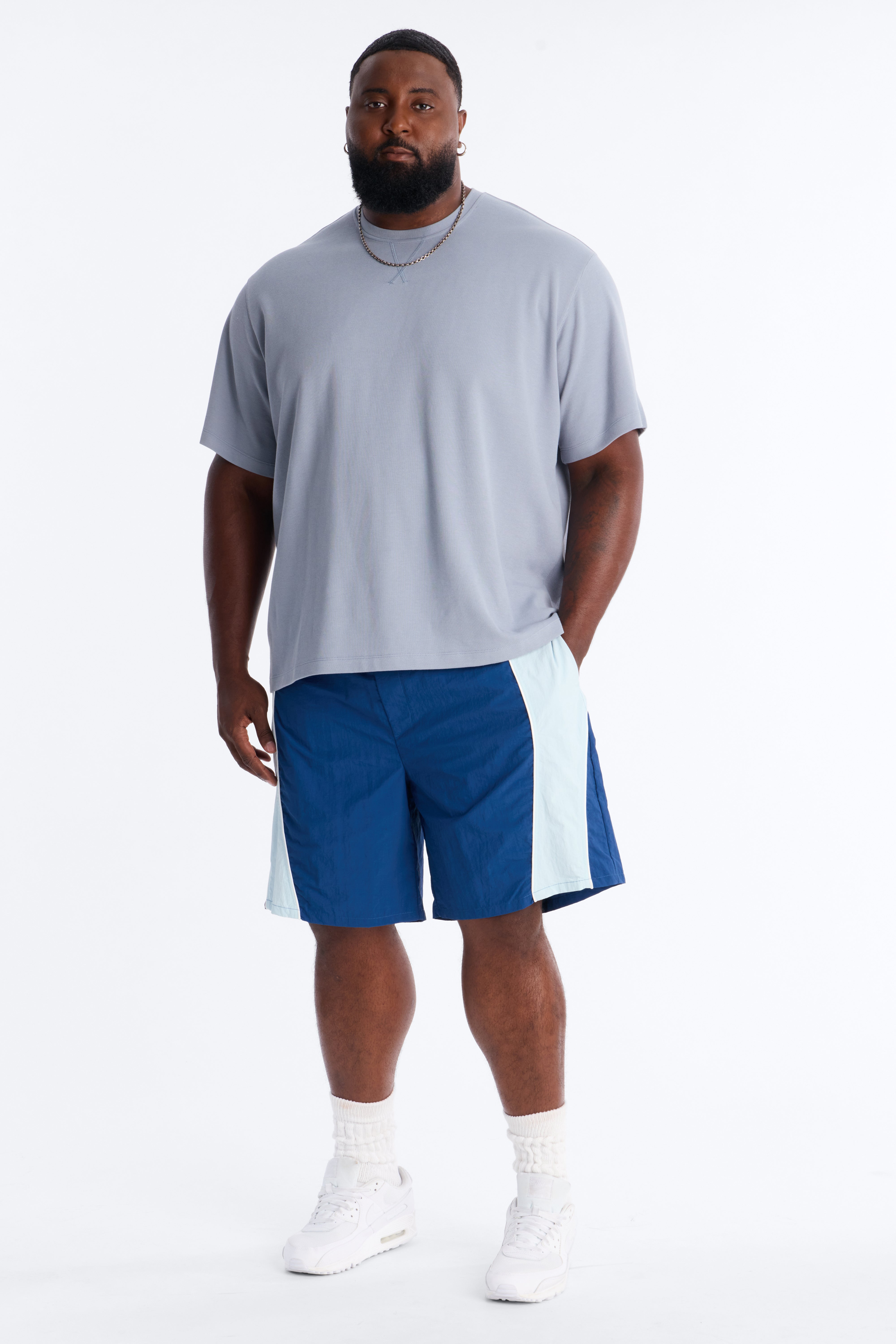 Relaxed Osaka Block Short - Navy/combo