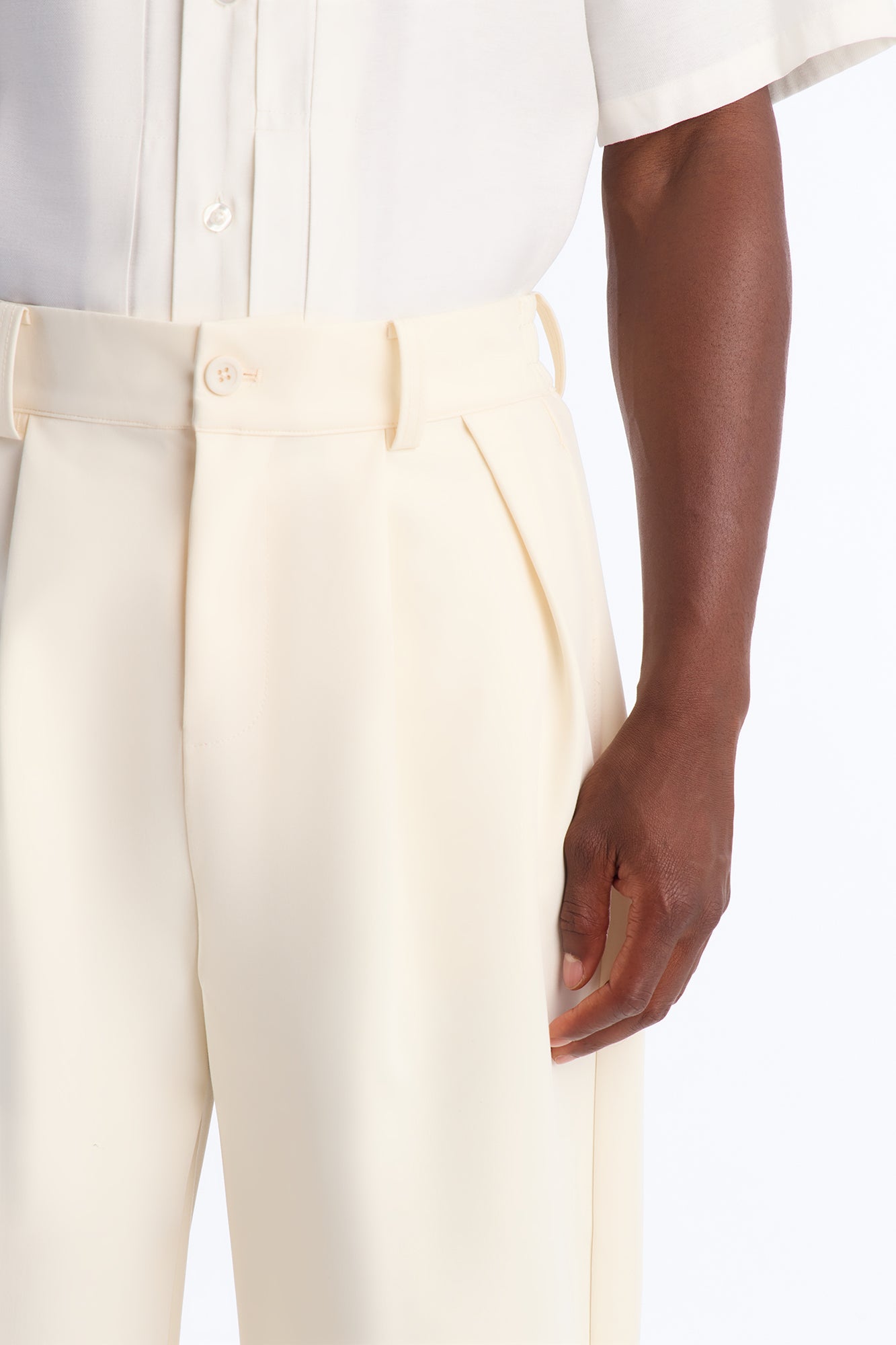 Laguna Baggy Trouser Short - Cream